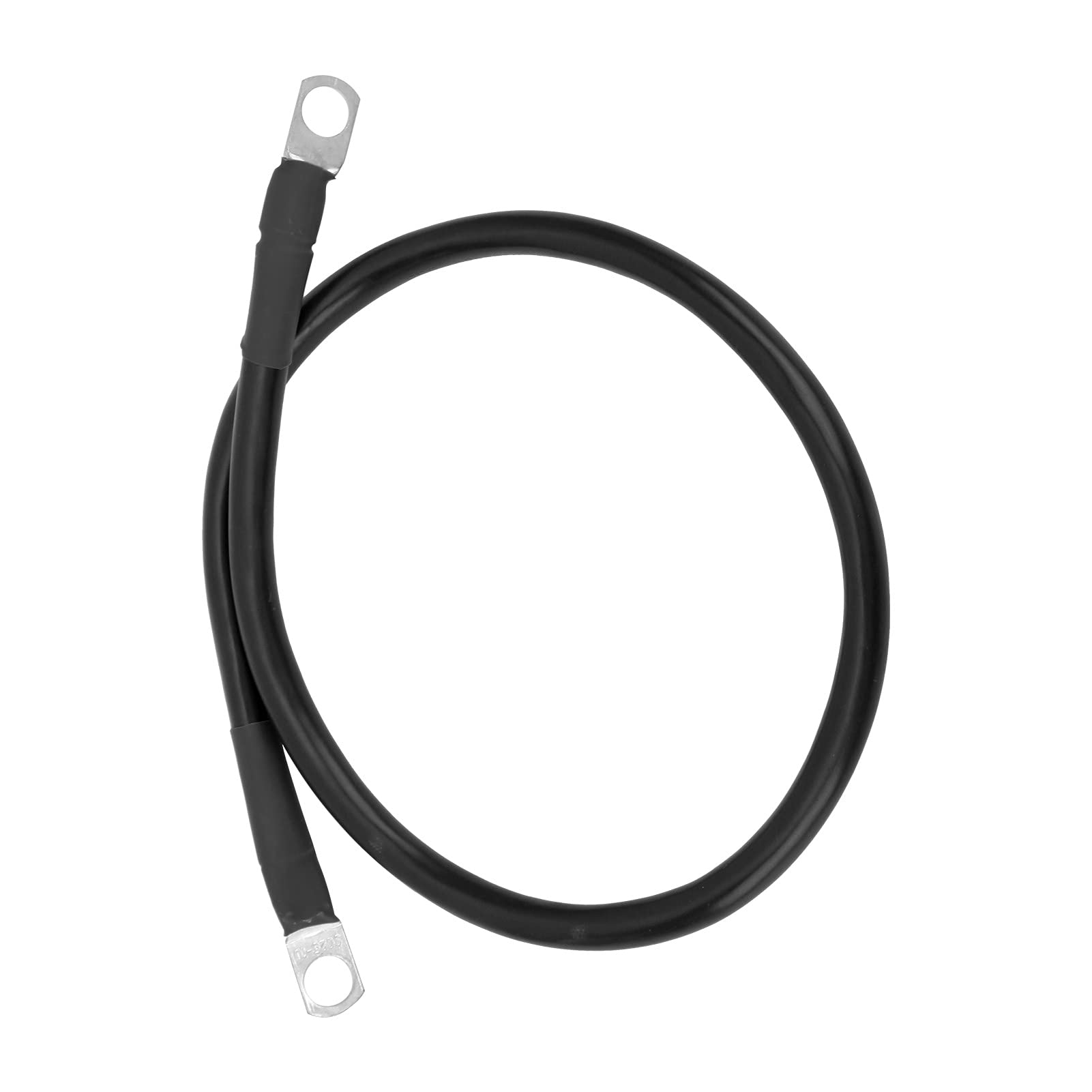 Premium Black Ground Strap - Heavy Duty Battery Inverter Earth Cable with Fuse Holder for Dual Battery Connection | High Conductivity, Durable Copper Wire for Automotive, Marine & Solar Power Systems
