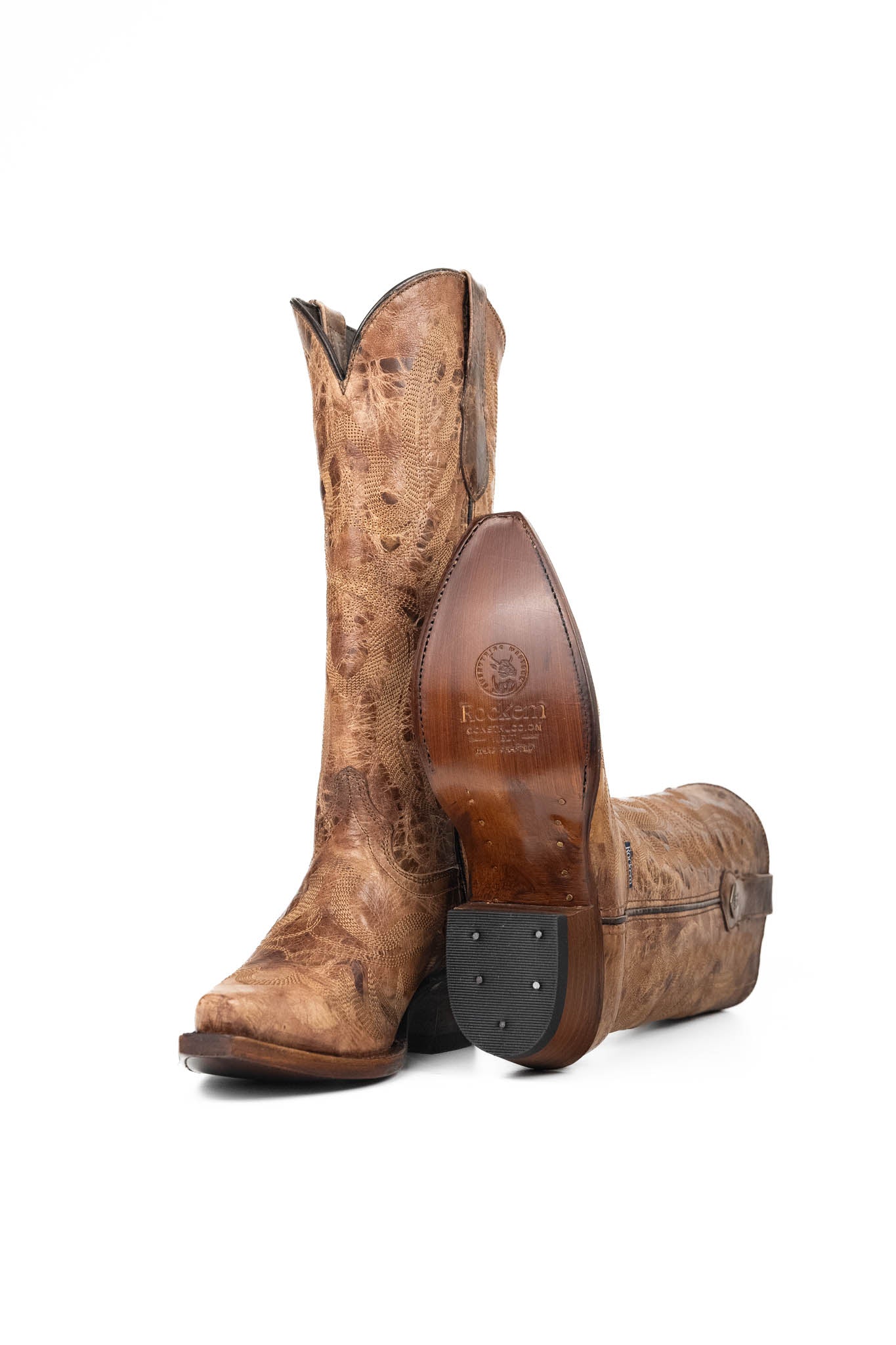 Madeline Midi Snip Toe Cowgirl Boots for Women - Western Ankle Booties with Leather Upper & Stacked Heel | Perfect for Country Dancing, Rodeo Events & Casual Outfits