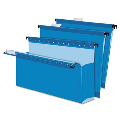SureHook Reinforced Hanging Box Files - 3 Inch Expansion, Legal Size, Blue - 25/Box (1 Box) - Perfect for Office Document Organization & Filing Systems