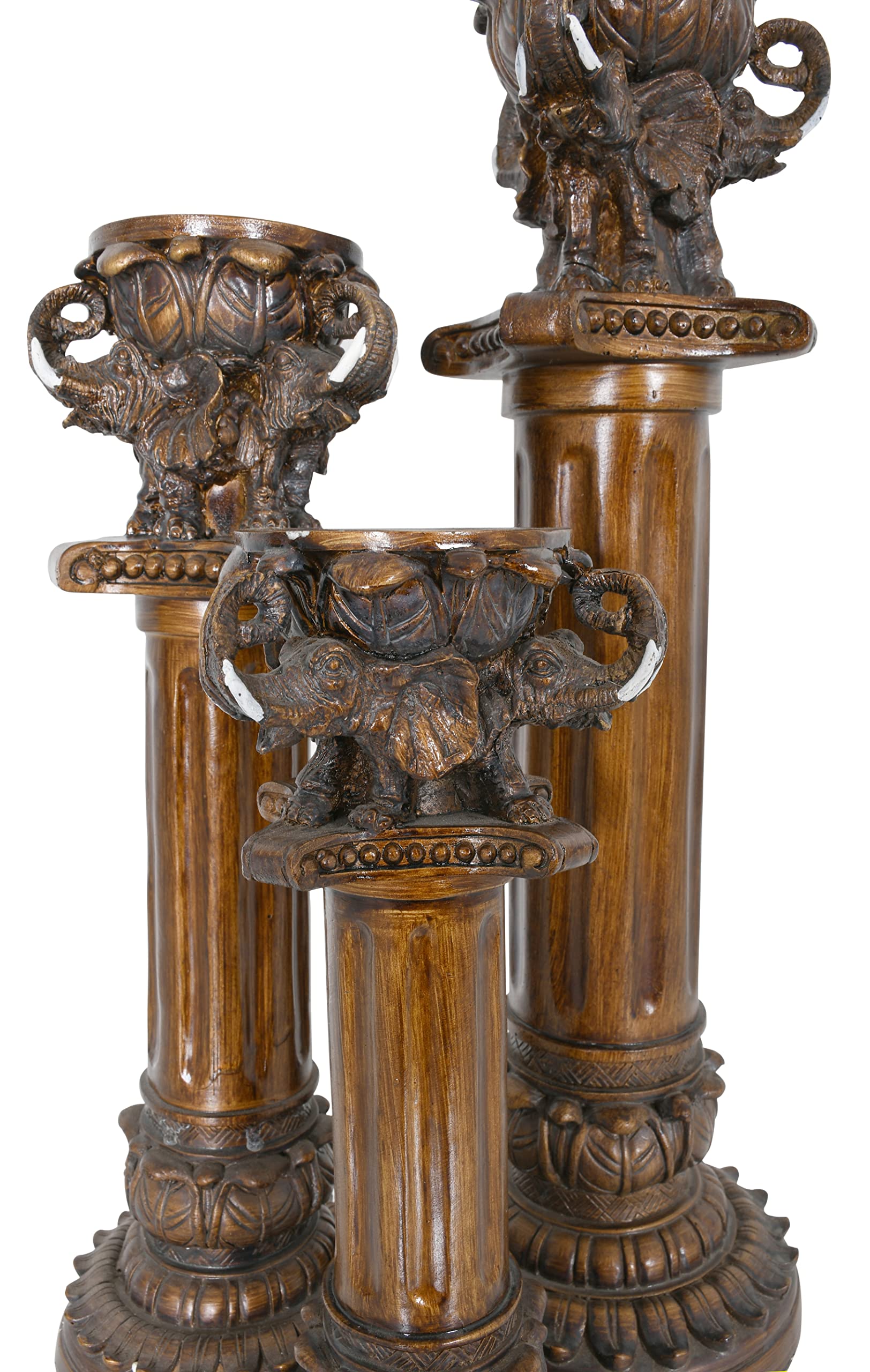 AFD Home Elephant Candle Holder - Elegant Decorative Elephant Statue for Home Decor, Wedding Centerpiece & Gift Idea - Perfect for Living Room, Bedroom, Mantel or Tabletop Display