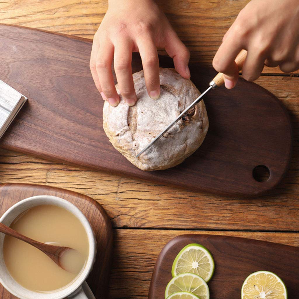 Premium Solid Wood Cutting Board for Kitchen - Creative Design for Gourmet, Bread, Cheese & Fruit Serving - 4 Sizes for All Cooking Needs - Perfect for Home Chefs & Entertaining Guests