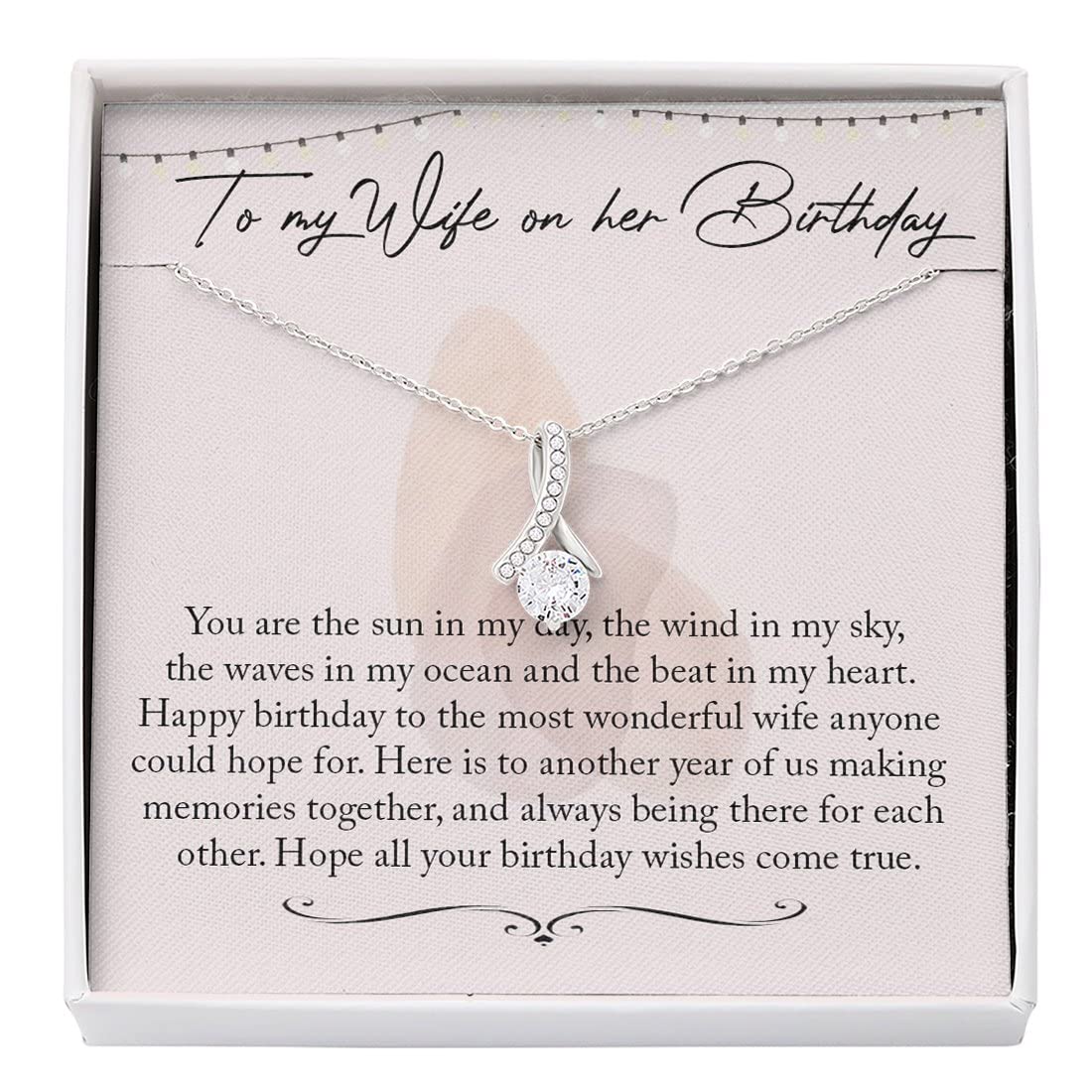 Elegant Heart Pendant Necklace for Women - Romantic Birthday Gift for Wife from Husband - Perfect Anniversary & Valentine's Day Jewelry Present - Ideal for Date Nights & Special Occasions