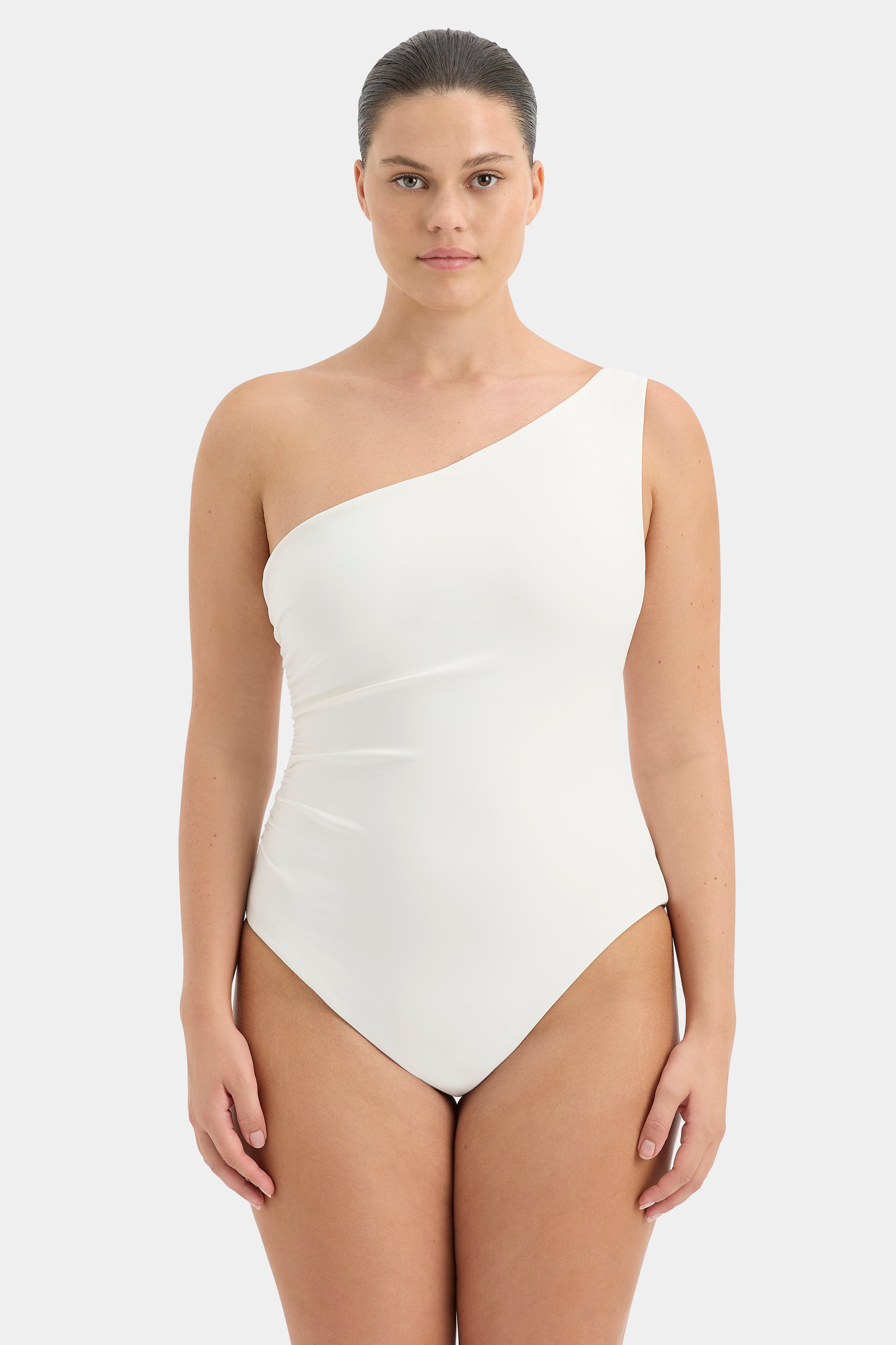 Louis One Shoulder One Piece Swimsuit - Sexy Monokini Bathing Suit for Women, Beach & Pool Party Wear