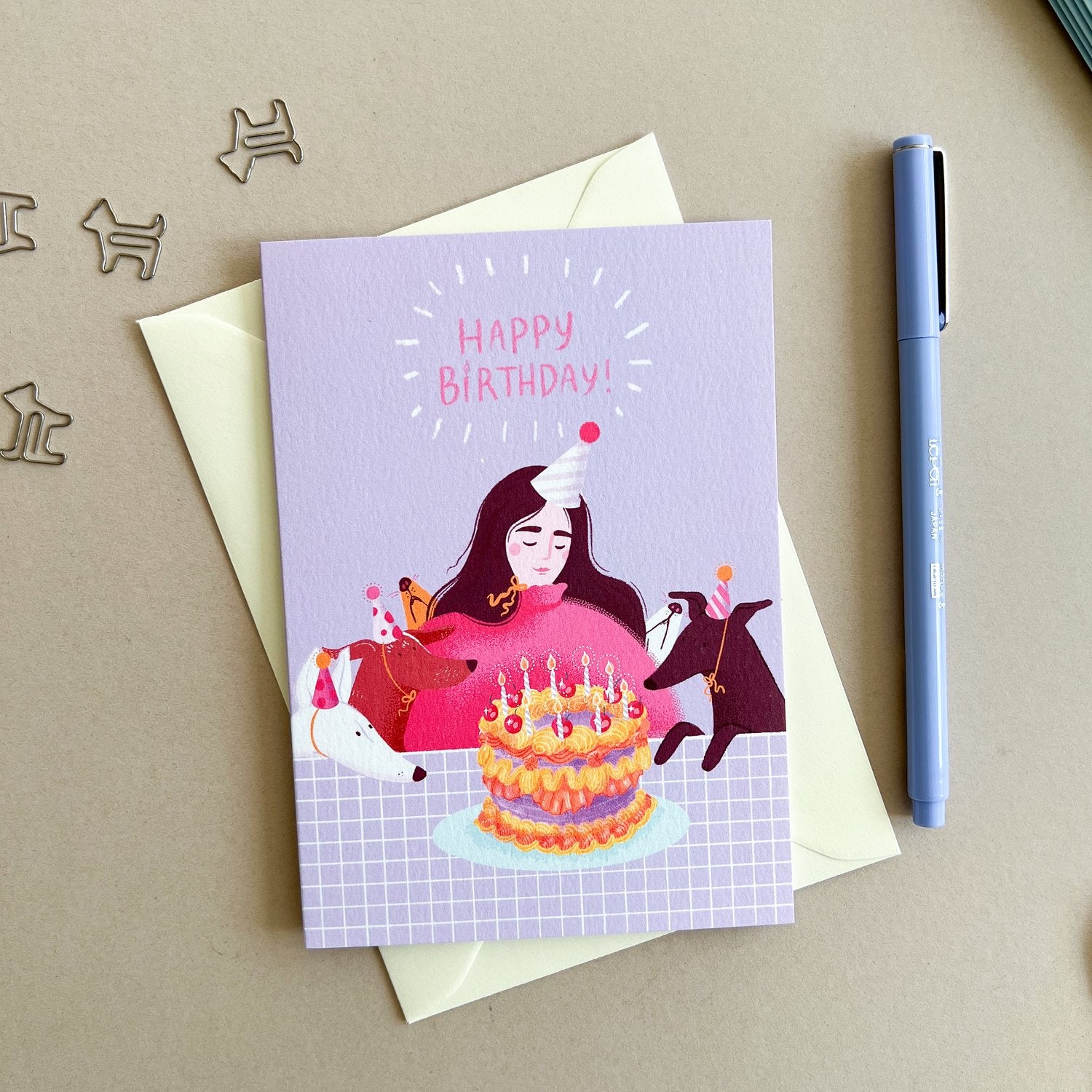 Bryony Moss Birthday Dogs Greeting Card - Funny Dog Lover Birthday Card for Women & Men - Perfect for Pet Owners, Dog Birthday Parties & Special Occasions