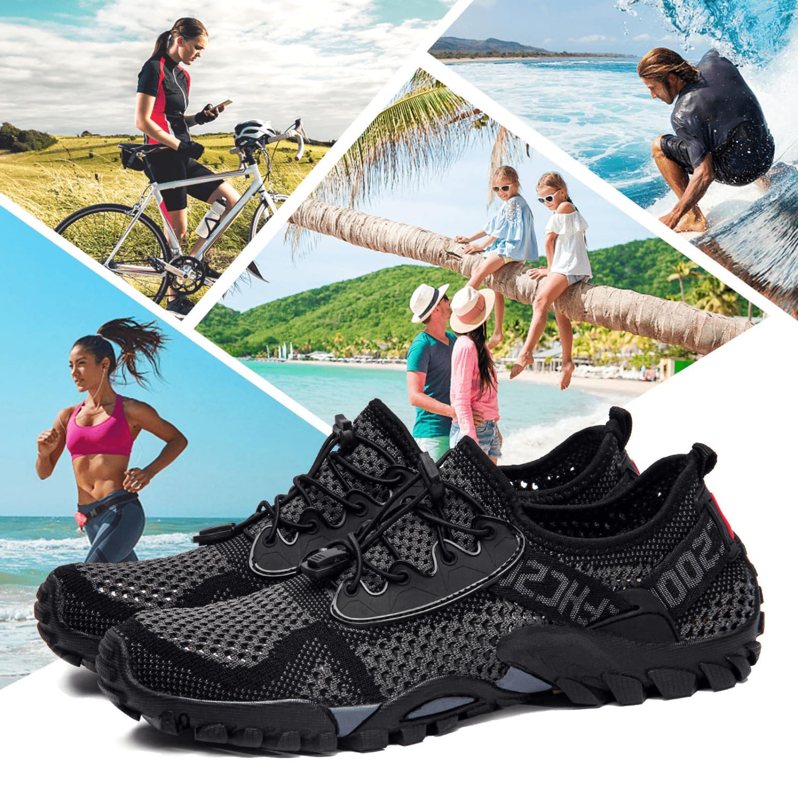 SOBASO Quick-Drying Water Shoes for Women & Men - Lightweight Hiking, Swimming, Beach, Fishing, Diving, Sailing - Perfect for Water Sports, Travel & Outdoor Adventures