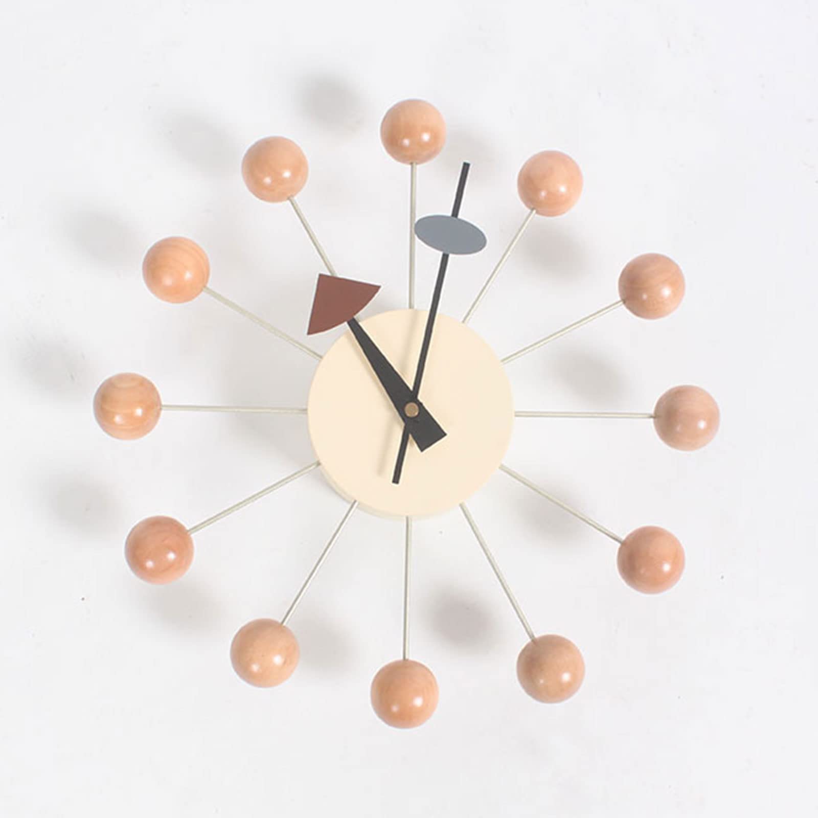 Large Decorative Wall Clock - Modern Silent Quartz Ball Clock for Home, Living Room, Office & Bedroom | Stylish Multicolor Hanging Clock for Home Decor & Workspace | Perfect for Wall Decor, Gift Giving & Interior Design