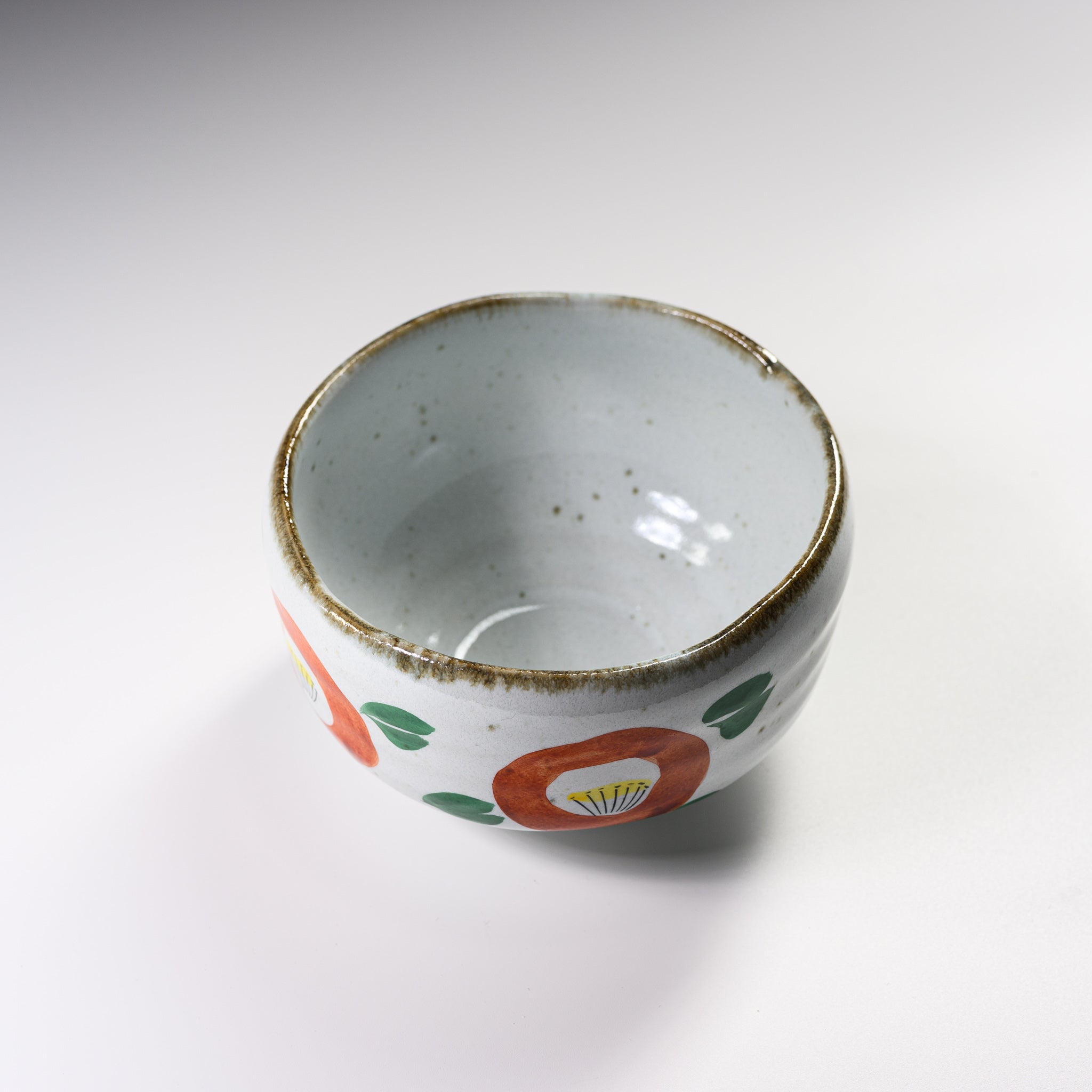 Premium Matcha Bowl Set - Handcrafted Ceramic Tea Bowl for Japanese Tea Ceremony | Camellia Joy | Perfect for Matcha Preparation, Zen Meditation & Home Decor