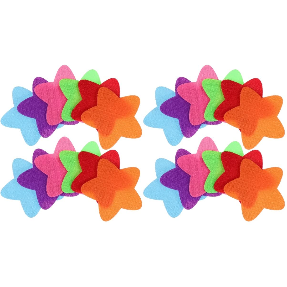 iplusmile 60-Piece Star-Shaped Carpet Markers - Colorful Floor Spot Stickers for Kids, Classroom, and Home Organization - Non-Slip Rug Markers for Playrooms, Daycares, and Event Spaces