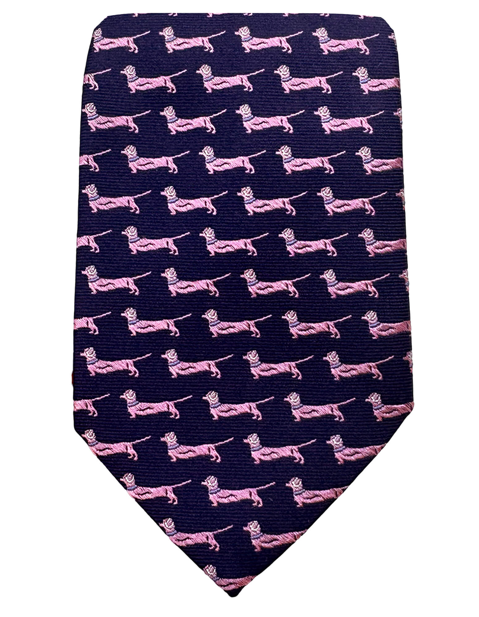 DÉCLIC Pink Dashie Patterned Tie for Men - Stylish Necktie for Business, Wedding & Formal Events