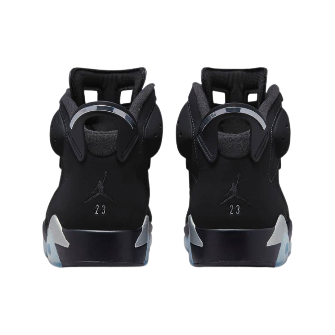 Air Jordan 6 Retro Men's Basketball Shoes - Black/Metallic Silver for Streetwear & Sneaker Collection | Perfect for Casual Wear, Sports & Sneakerhead Fashion