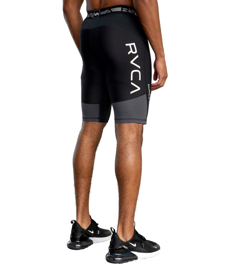 RVCA Men's Compression Shorts - Moisture-Wicking Workout & Running Shorts for Gym, Cycling & Active Lifestyle