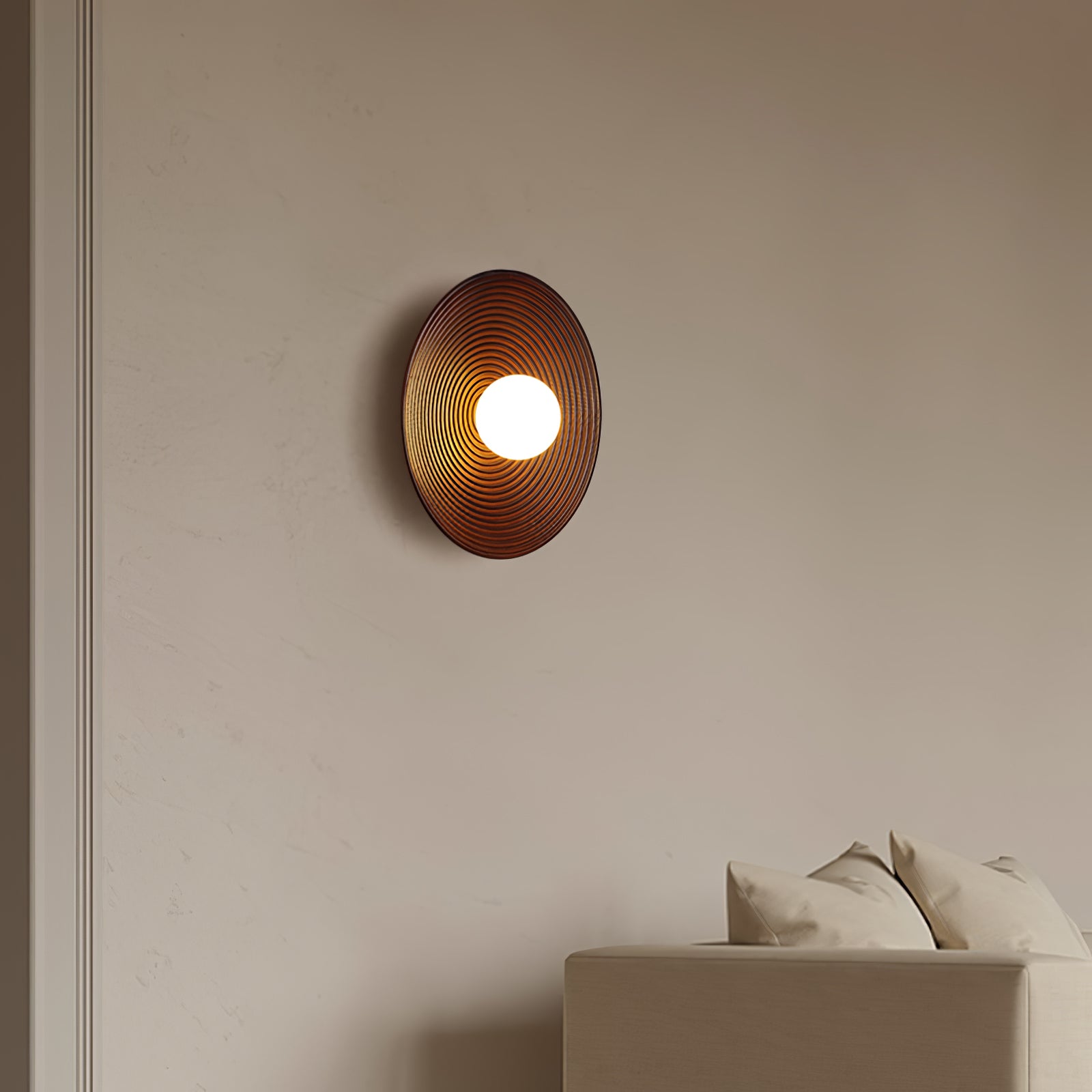 Lumina Contour Wooden Sconce Wall Light - Modern Handcrafted Wood Wall Lamp for Bedroom, Living Room, Hallway - Warm Ambient Lighting Fixture