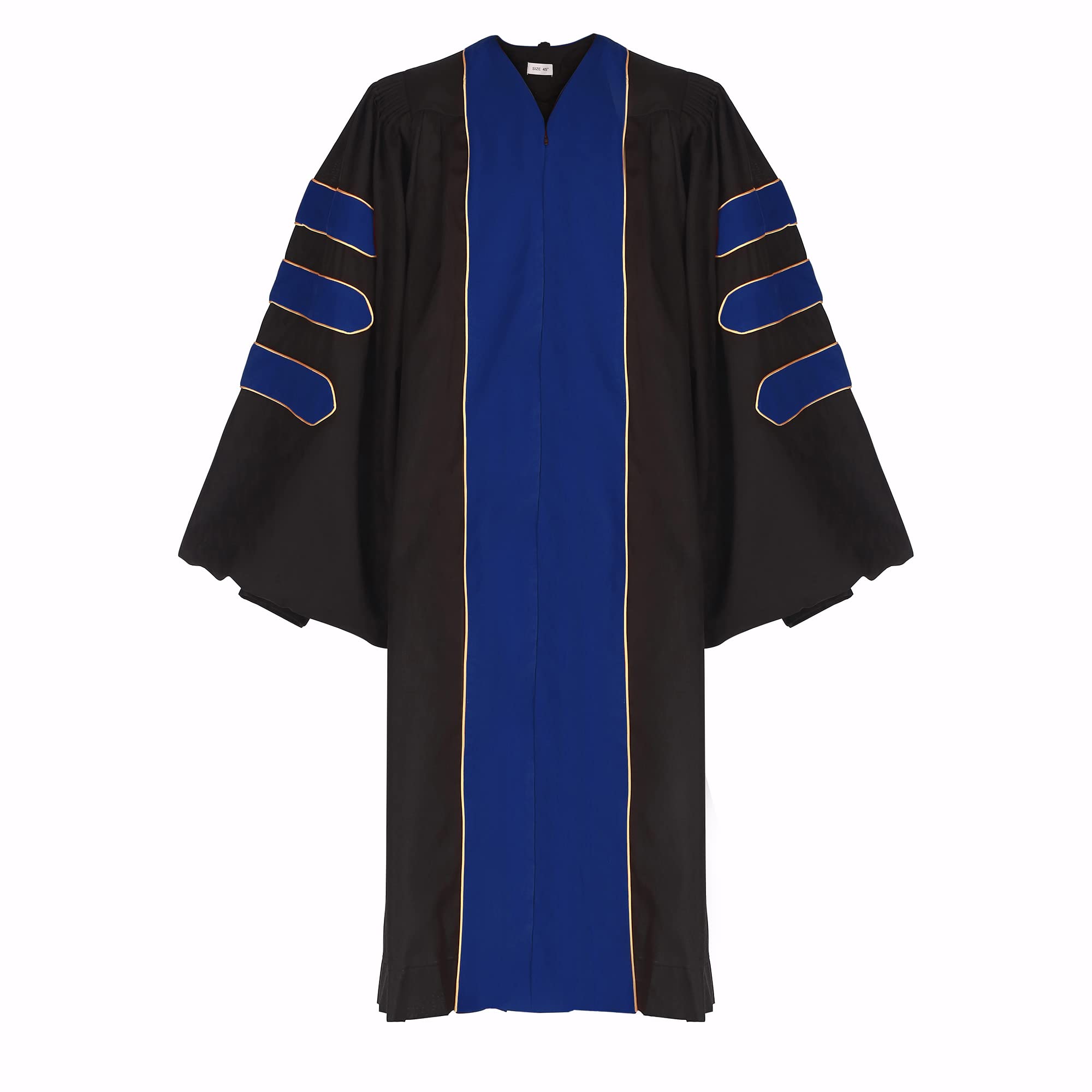 Unisex Doctoral Graduation Gown & 8-Side Tam Cap Set - PhD Graduation Attire for Faculty & Professors - Perfect for Commencement Ceremonies & Academic Events
