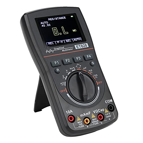 Digital Oscilloscope 2.5Msps 1MHz Bandwidth - Automatic Voltage/Current/Resistance/Capacitance Tester for Electronics - Perfect for Circuit Testing, DIY Projects & Electrical Engineering Labs