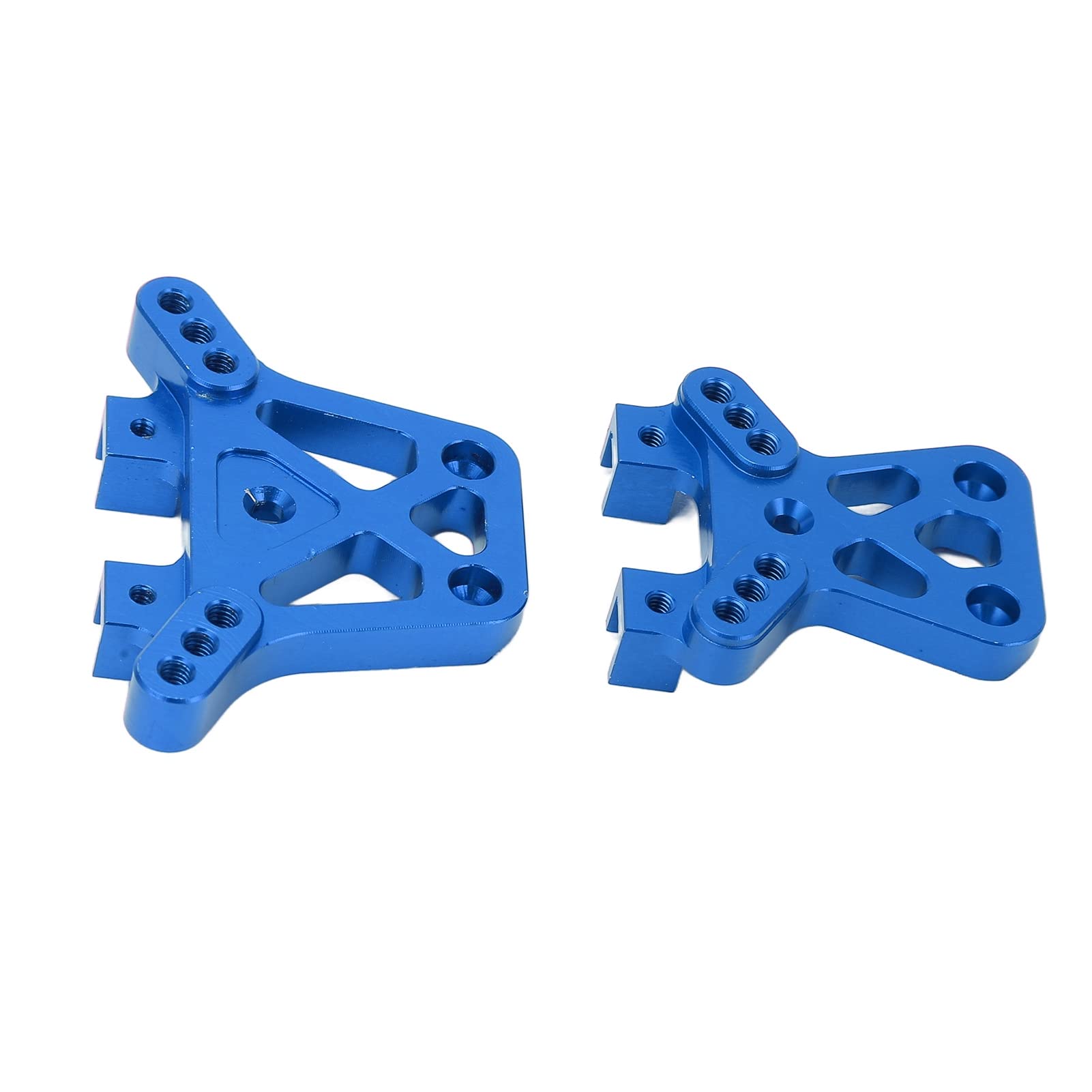 RiToEasysports Aluminum Alloy Shock Absorber Plates for LaTrax Teton 1/18 RC Car - Front & Rear Shock Tower Upgrade (Blue) | Durable Off-Road RC Model Car Accessories for Bashing & Crawling