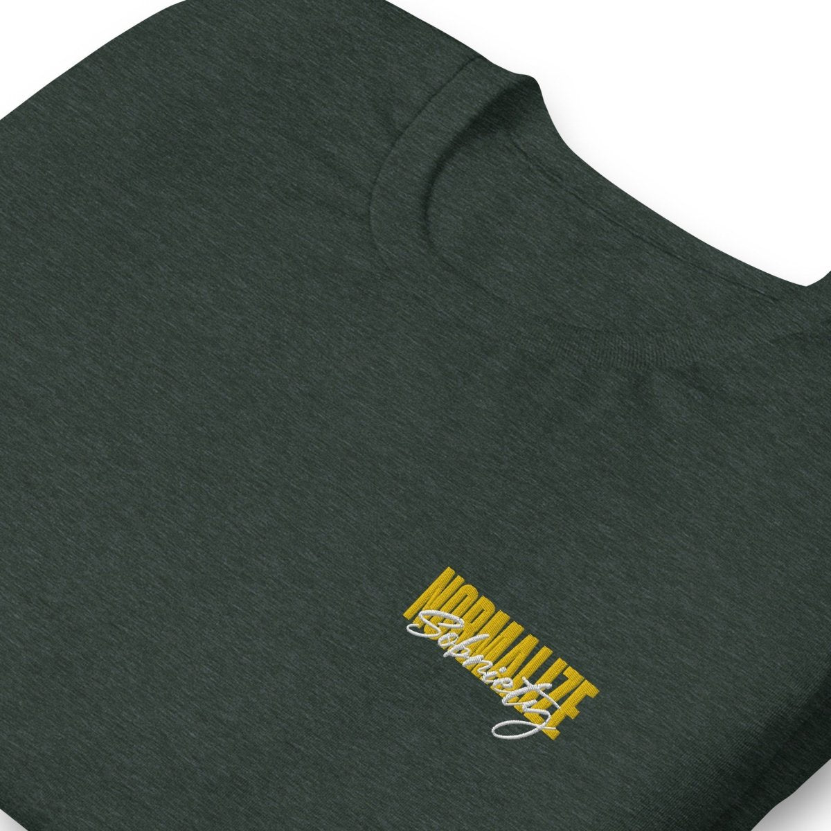 Normalize Sobriety Embroidered T-Shirt - Comfortable Cotton Tee for Sober Living & Recovery Support - Perfect for AA Meetings, Sober Events & Everyday Wear