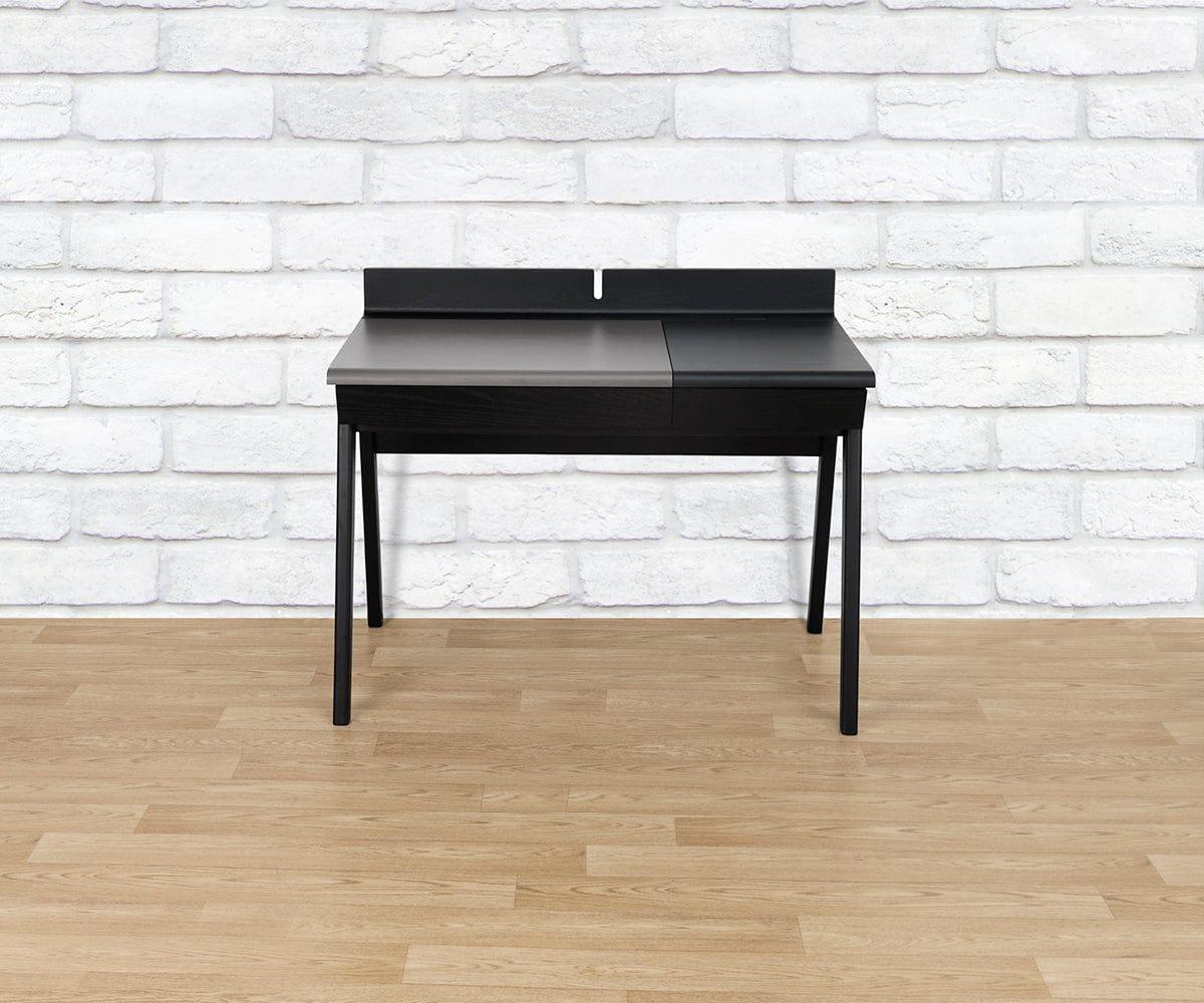 Keeley Desk - Modern Home Office Desk with Storage, Ergonomic Design for Work & Study - Perfect for Small Spaces, Apartments & Dorm Rooms