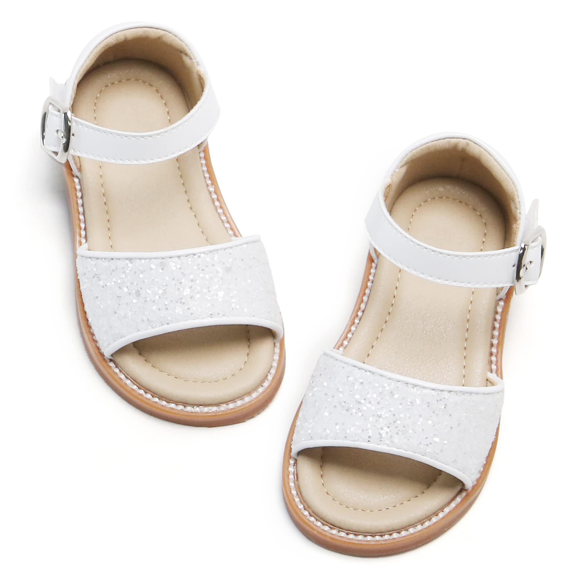 Kiderence Toddler Girl Sandals - Breathable Open Toe Summer Sandals for Little Girls | Perfect for Beach, Park & Outdoor Play