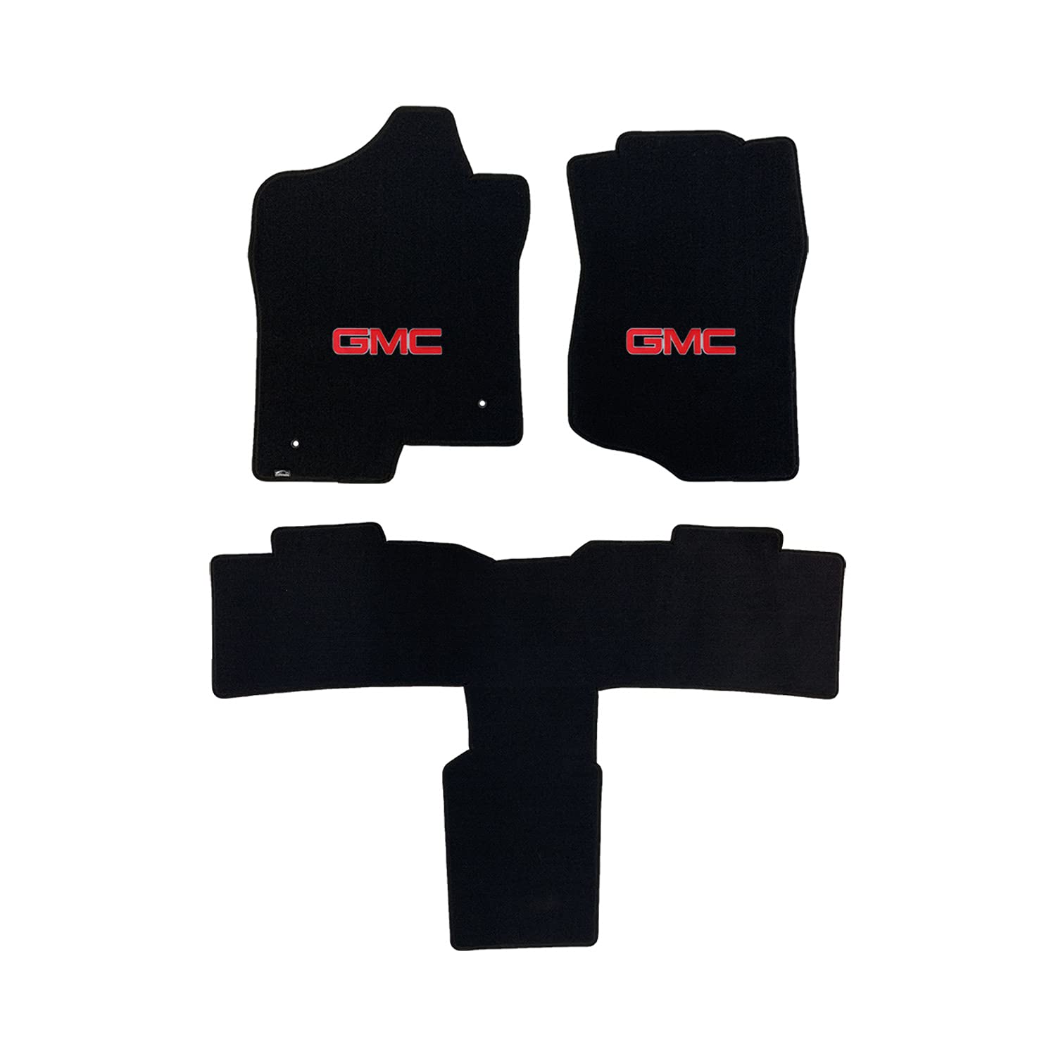 Premium Custom-Fit Carpet Floor Mats for 2013 GMC Yukon - 3-Piece Set with Second Row Captain's Seats - Charcol Luxury Car Mats | All-Weather Protection & Enhanced Interior Comfort