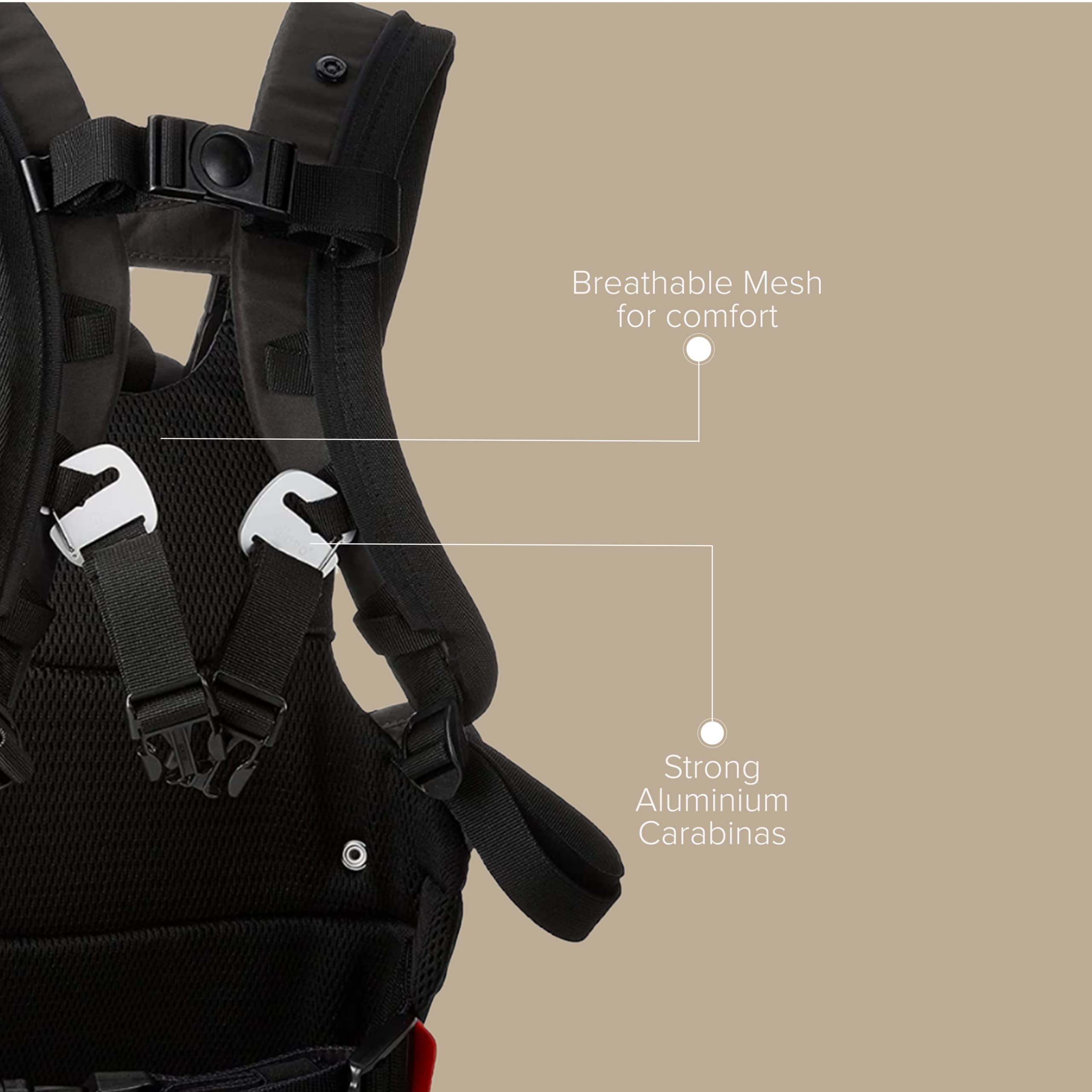 Diono Carus Essentials 3-in-1 Baby Carrier - Front & Back Carry for Newborn to Toddler (0-33 lb/15 kg) - Ergonomic & Comfortable Infant Carrier - Dark Gray - Perfect for Parenting, Travel & Outdoor Adventures
