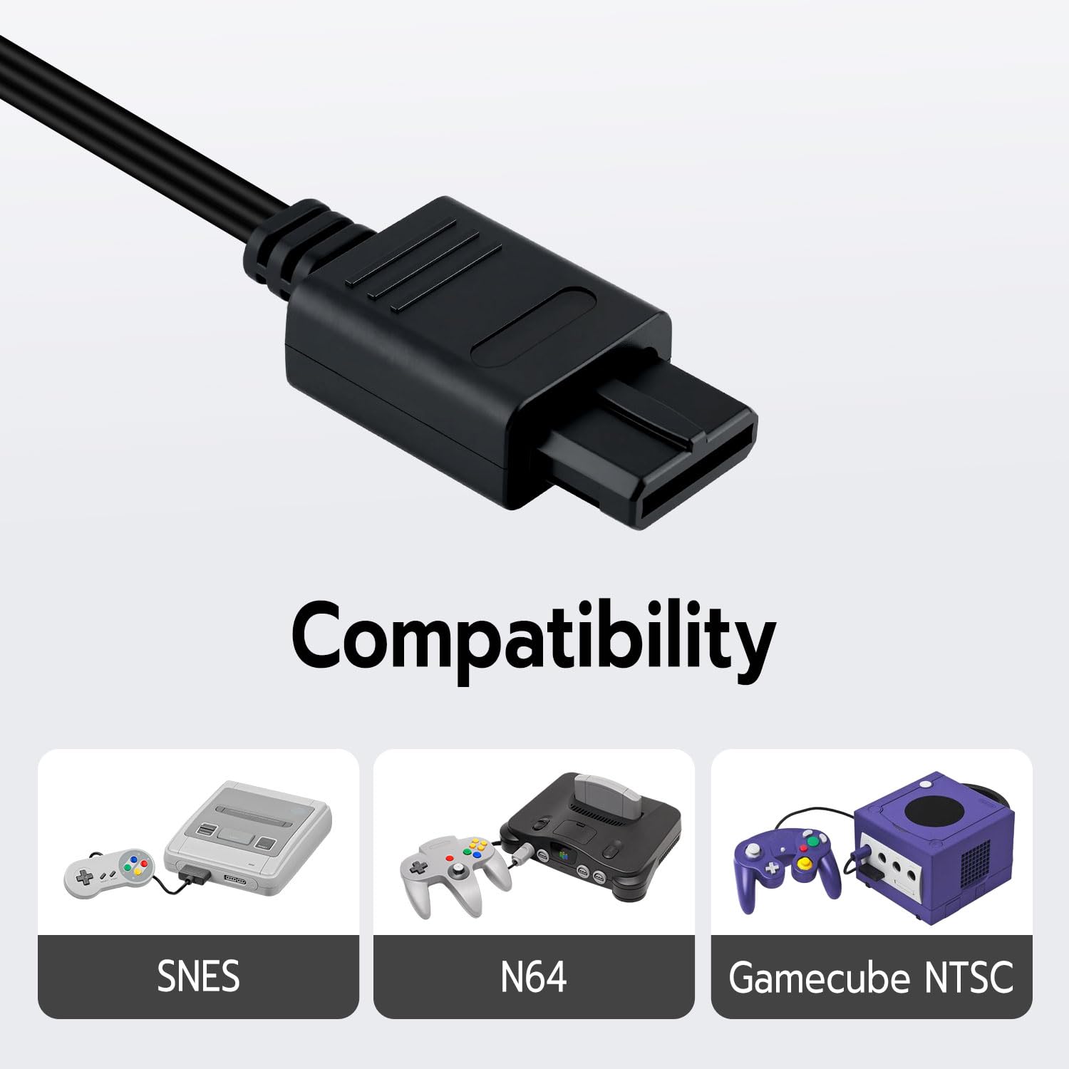 High-Quality S-Video Cable for SNES, N64 & GameCube - Enhanced Retro Gaming Experience for Classic Nintendo Consoles - Perfect for Gaming Enthusiasts & Collectors