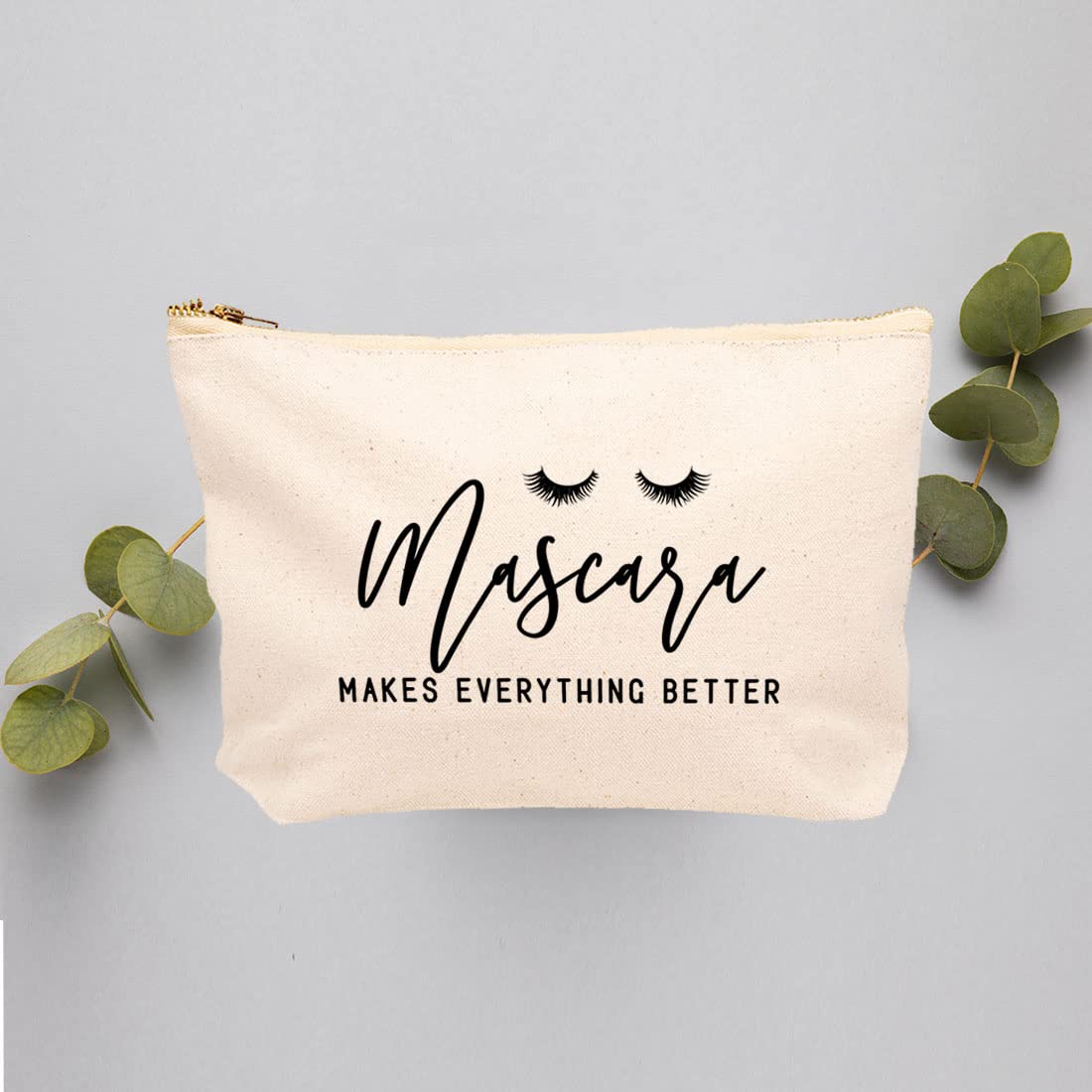 Funny Makeup Bag with Zipper - Cute Cosmetic Pouch for Travel & Gifts