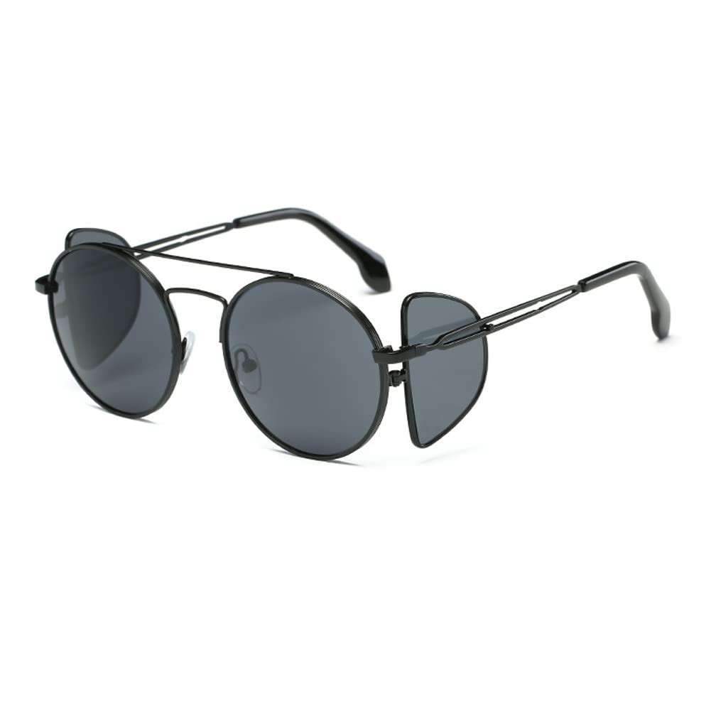 Trendy Hip Hop Steampunk Retro Sunglasses for Men & Women - Vintage Rock Style UV Protection Sunglasses - Perfect for Outdoor Activities, Concerts, and Fashion Statements