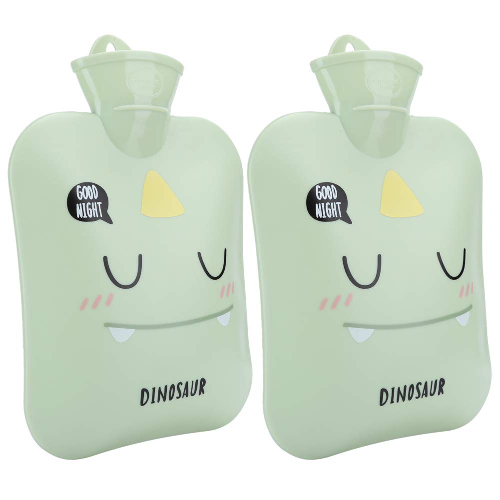 Jimfoty Durable Cartoon Hot Water Bottle - Small & Portable PVC Warm Water Bag for Winter - Perfect for School, Office, and Home Use to Keep Warm in Cold Weather