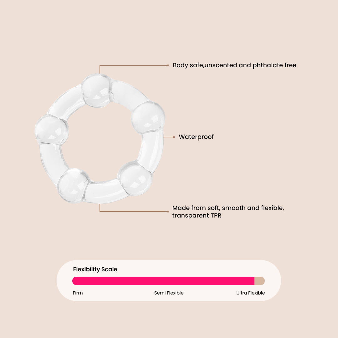 CalExotics Island Rings™ Textured Penis Rings for Enhanced Pleasure - Perfect for Couples & Solo Play