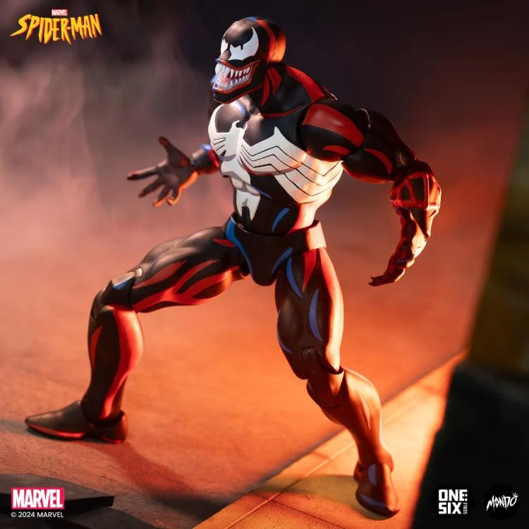 Spider-Man: The Animated Series Venom 1/6 Scale Collectible Action Figure - Perfect for Marvel Fans & Display Collections
