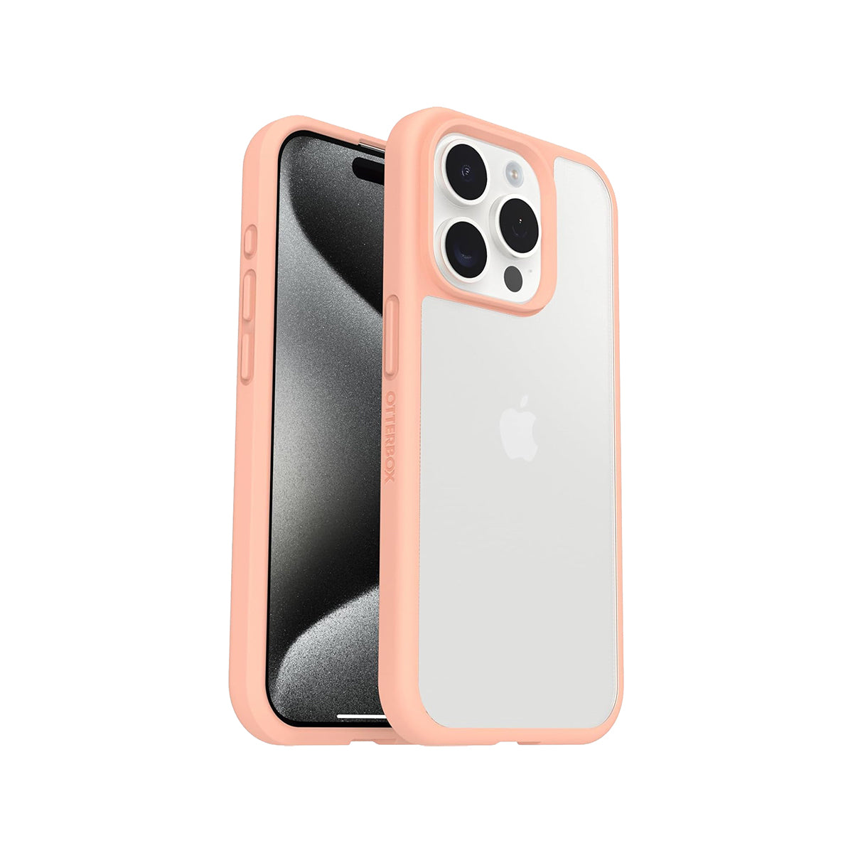 OtterBox SLEEK Protective Case for iPhone 15 Pro - Slim & Durable Peach Color | Perfect for Everyday Use, Work & Travel