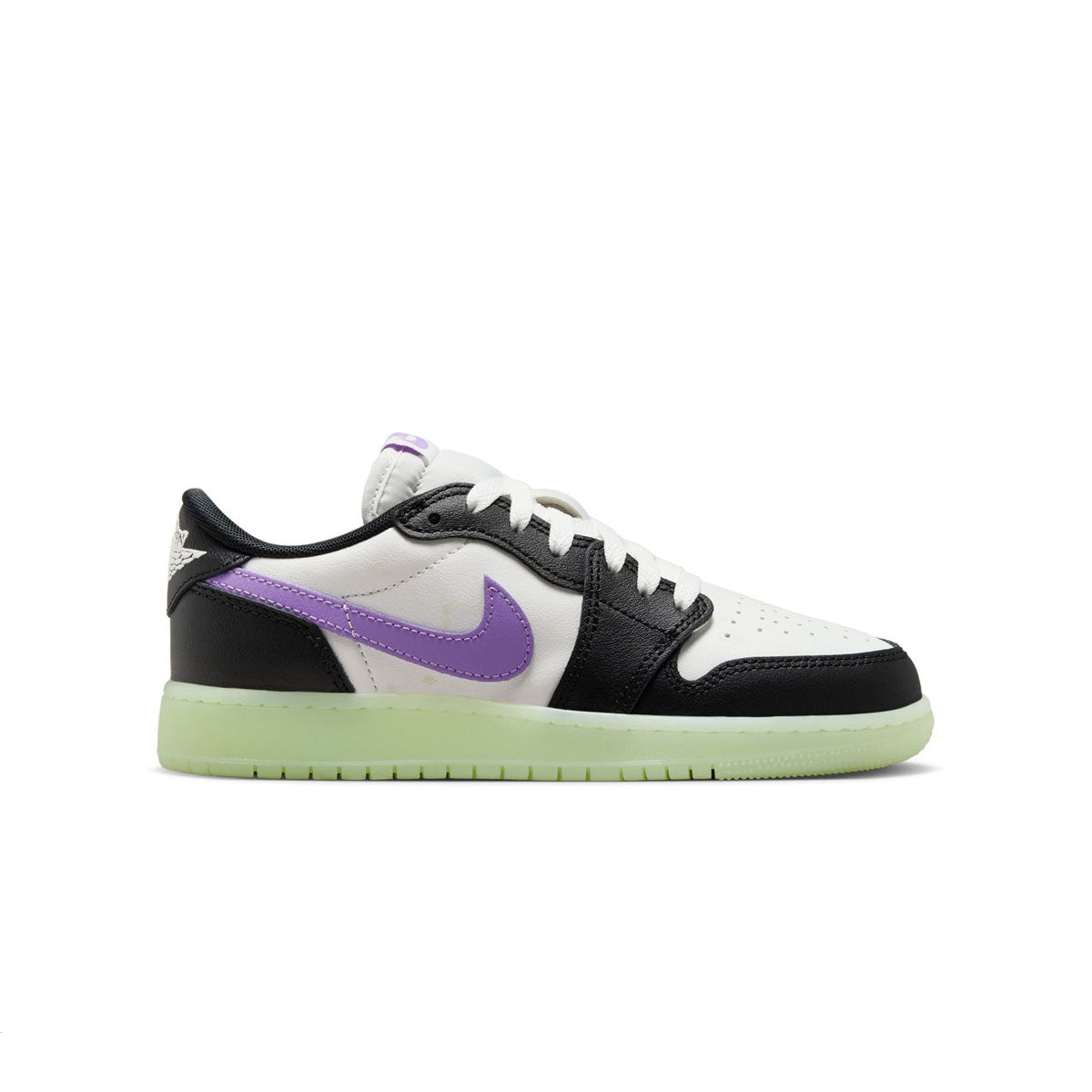 Kids Air Jordan 1 Low Retro 'Black Raspberry' Sneakers - Boys & Girls Basketball Shoes for School, Sports & Casual Wear