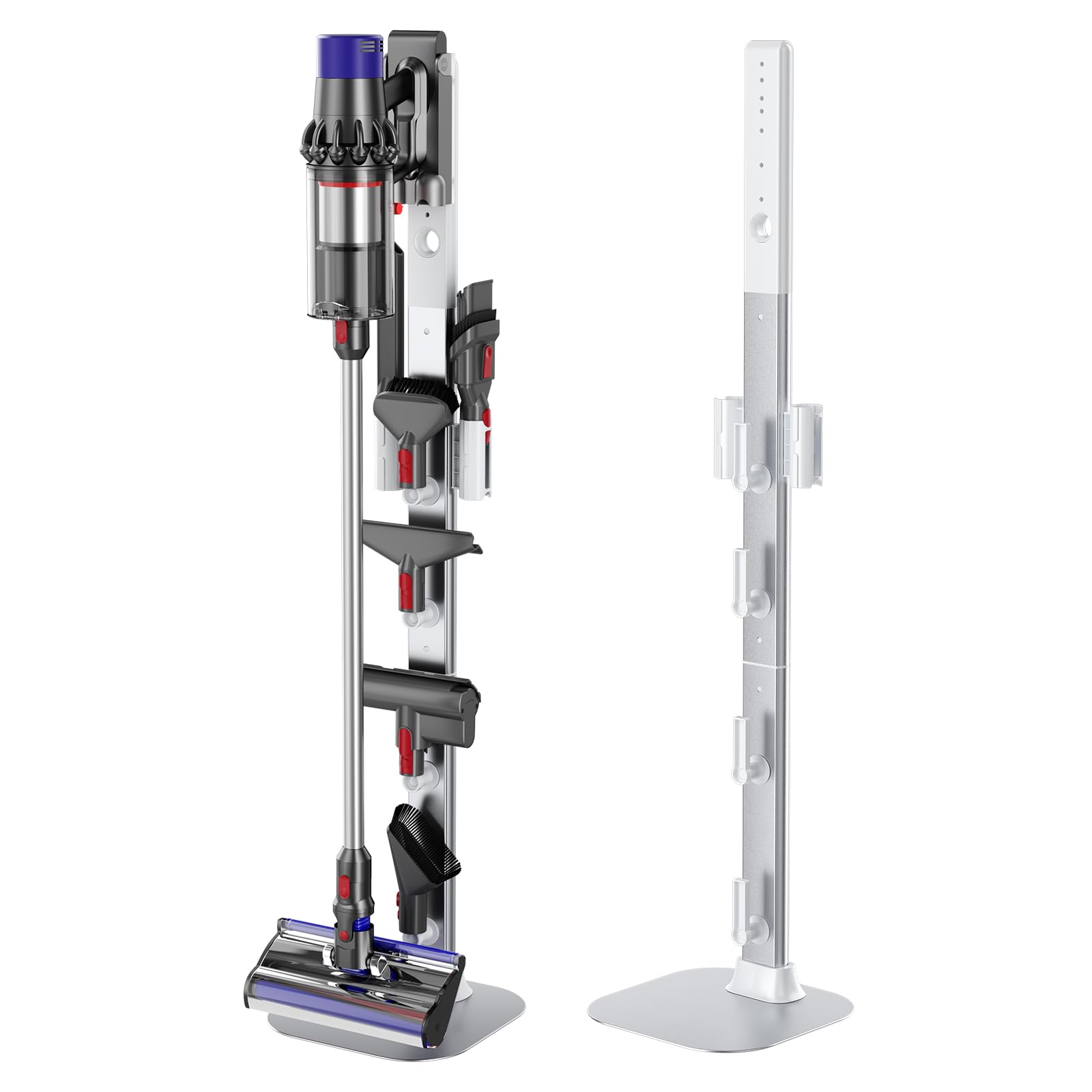 Dyson V15 V12 V11 V10 V8 V7 V6 Vacuum Stand - Aviation Aluminum Alloy Bracket for All Handheld Cordless Vacuum Cleaners | Hidden Power Cord Design | Perfect for Home, Office & Car Organization