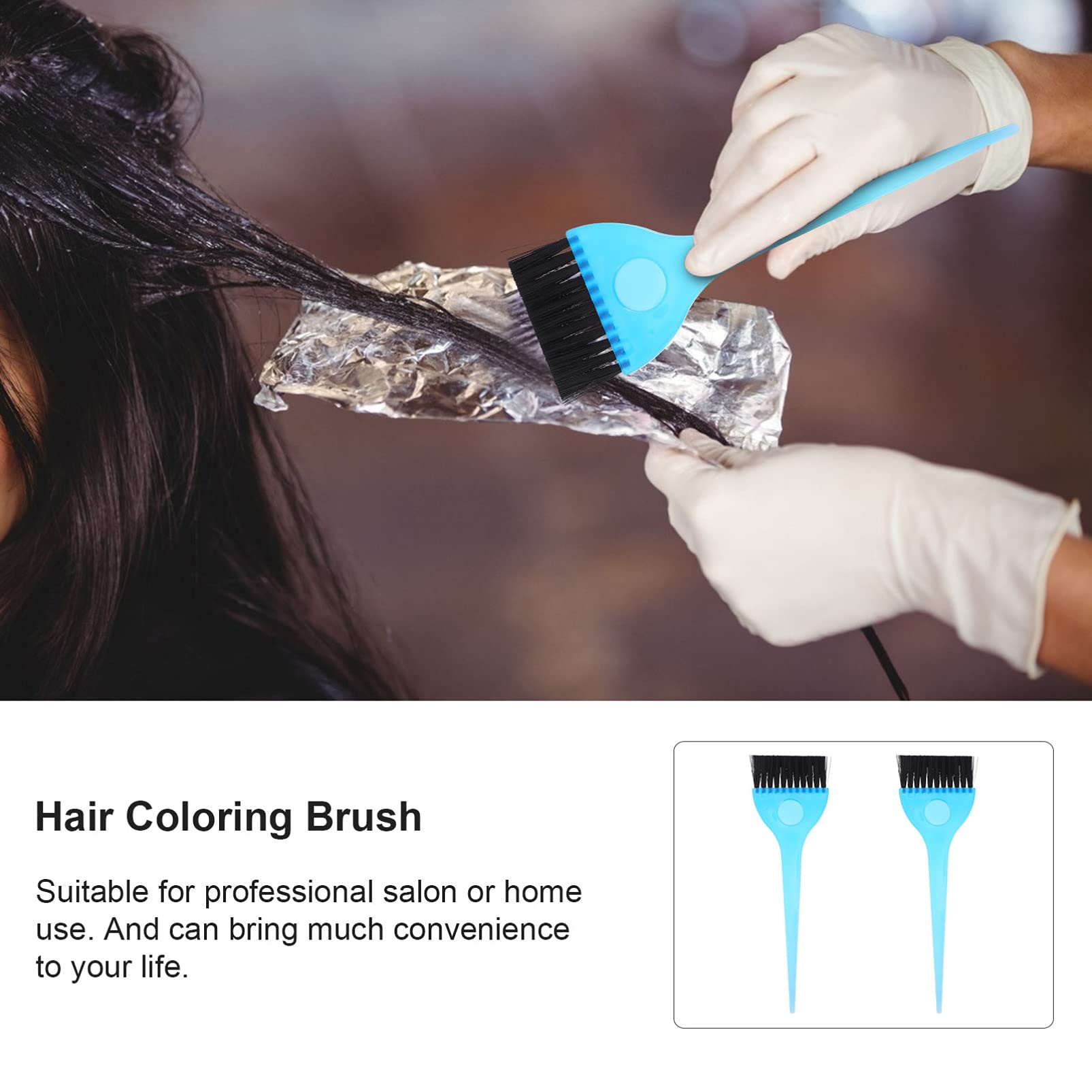 Lurrose 12pcs Hair Dye Brushes Set - Salon Applicators for Coloring & Bleaching - Professional Styling Tools
