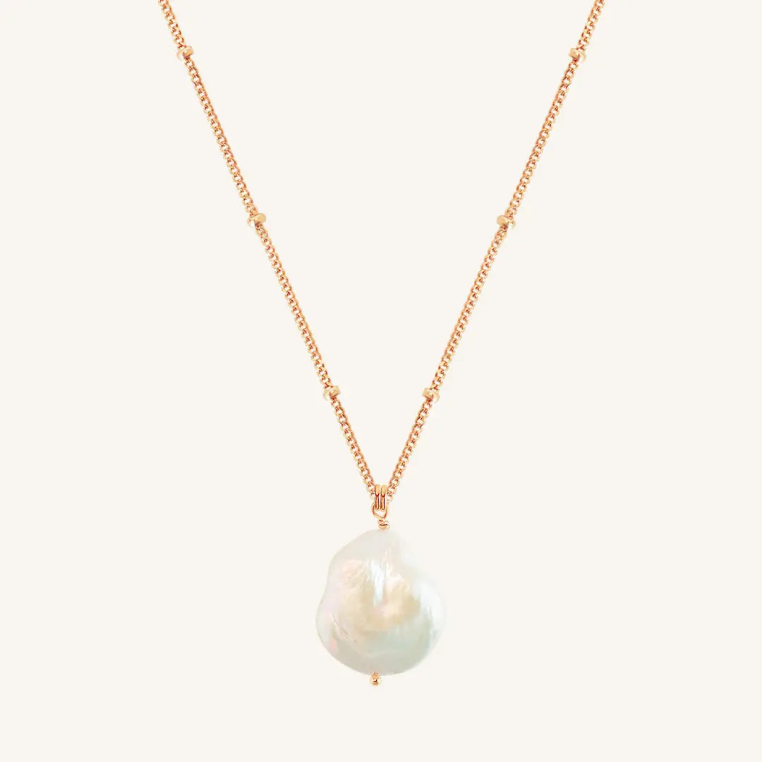 River Pearl Necklace - Natural Stone Jewelry for Women | Elegant Gift for Brides, Anniversary & Special Occasions