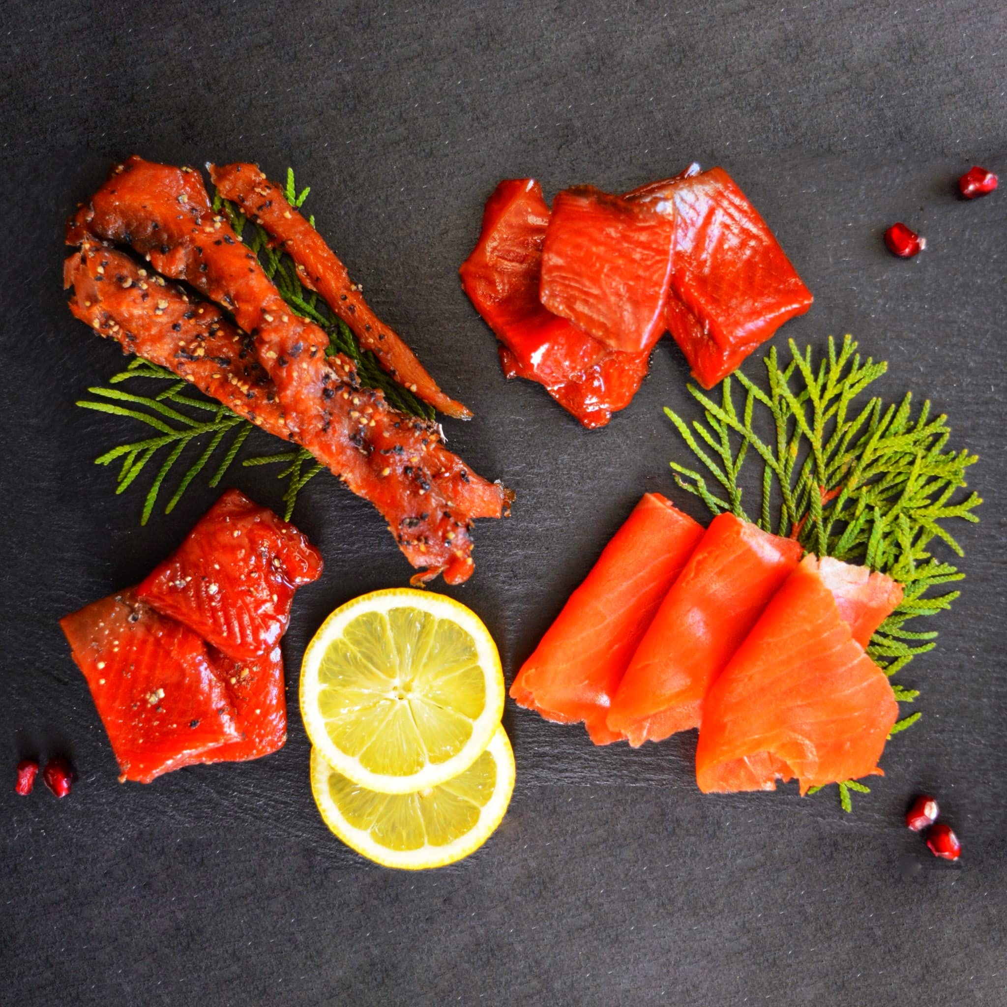 Premium Wild Caught Smoked Salmon Sampler Gift Box - Gourmet Alaskan Lox, Candy & Nuggets - Perfect for Holidays, Corporate Gifts & Gourmet Food Lovers