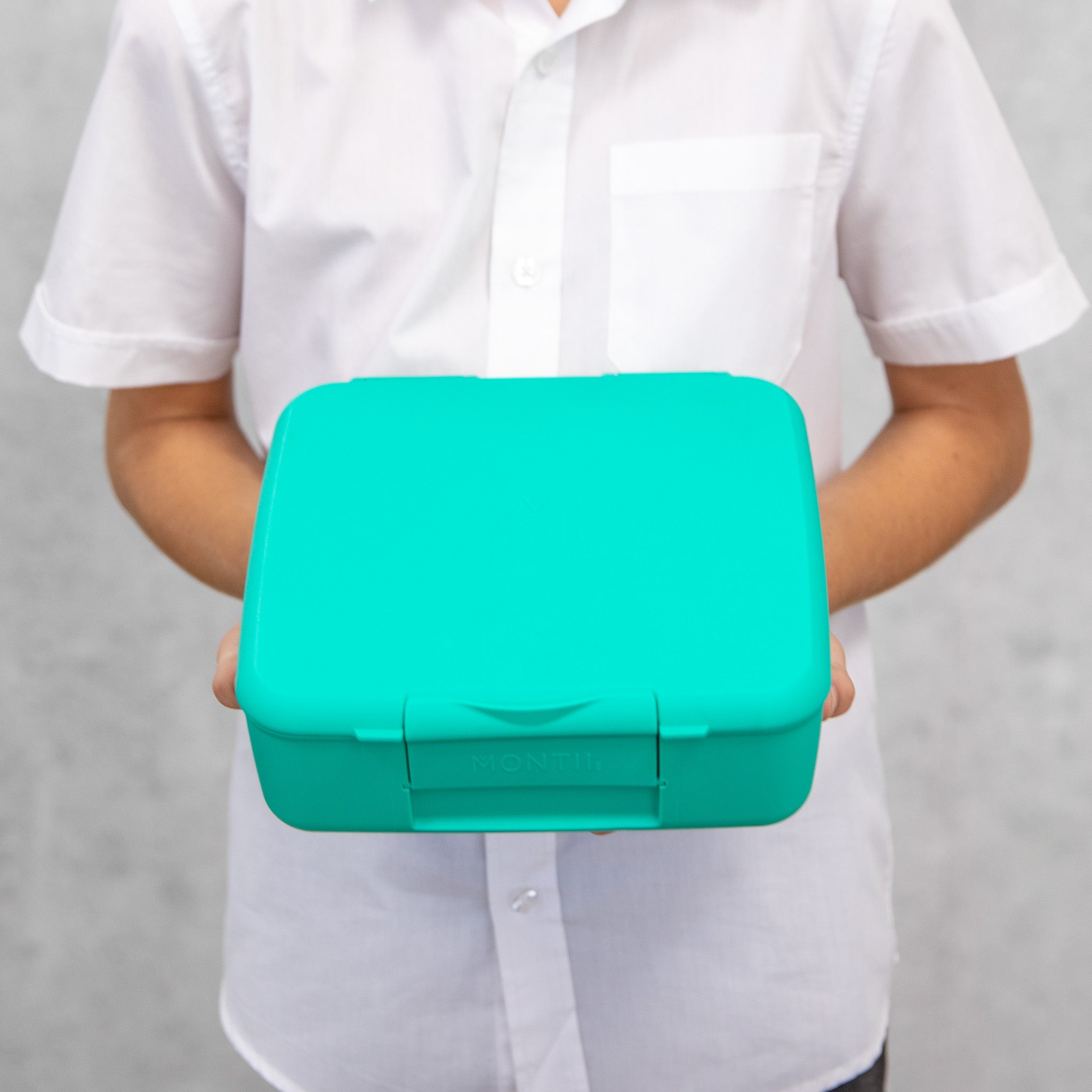 Montii.Co Feast Bento Lunch Box - Leak-Proof & Microwave Safe Food Container for Office, School & Picnics - Mojito Green