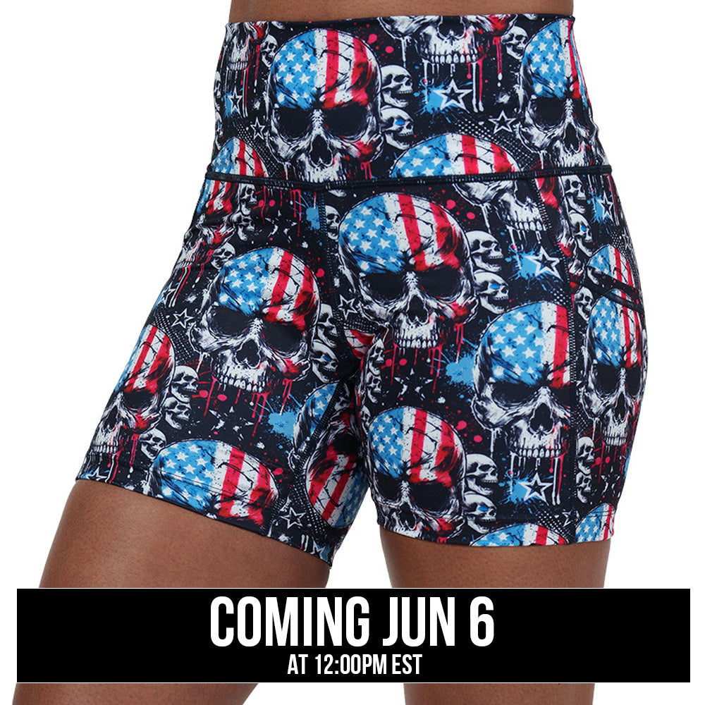 United Skulls Men's Casual Shorts - Comfortable Summer Athletic Shorts for Running, Gym & Outdoor Activities