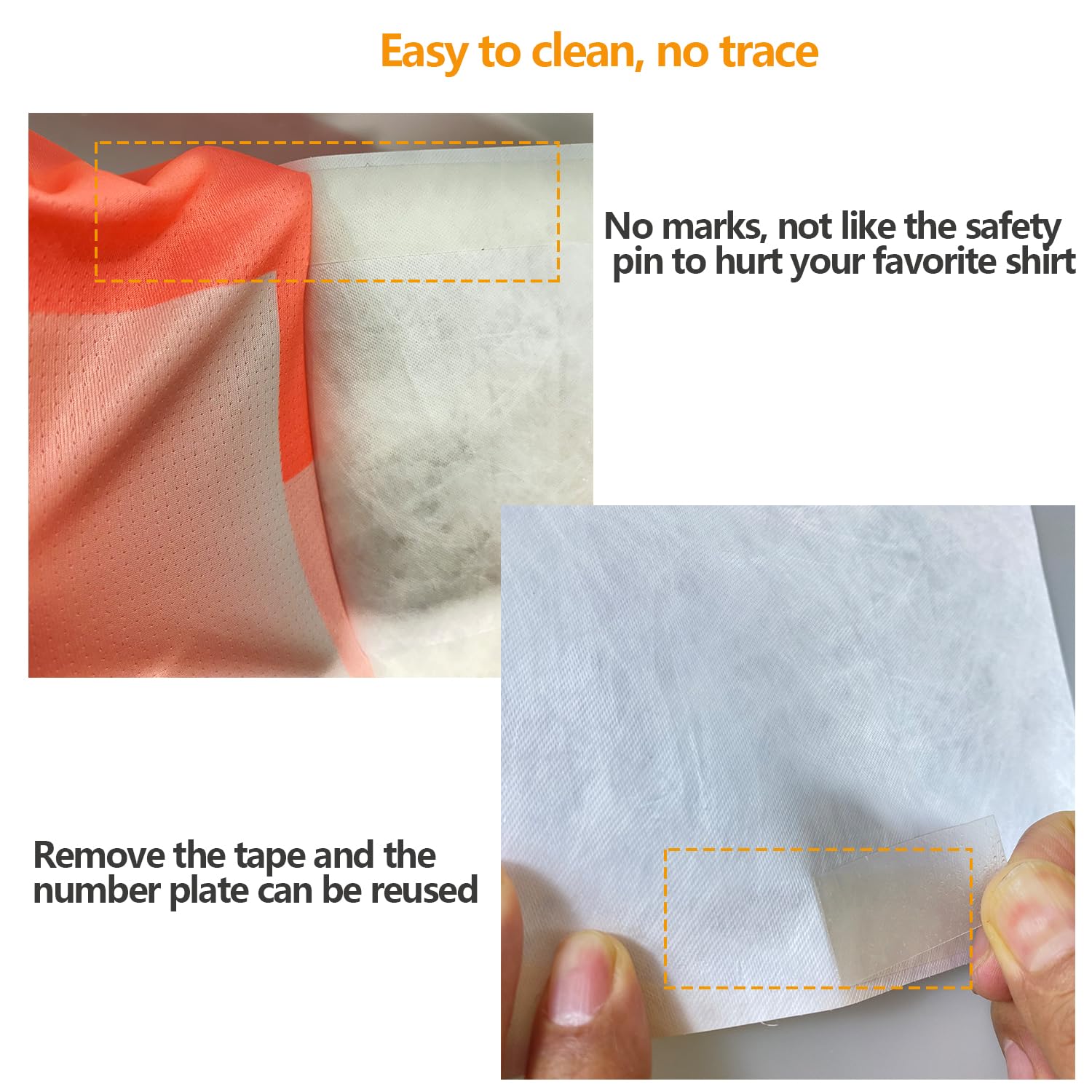 Tyvek Race Bibs - Durable Running Numbers with Bib Tape (No Pins Needed) for Marathon, Track, and Sports Events - Perfect for Tryouts, Auditions & Racing Games