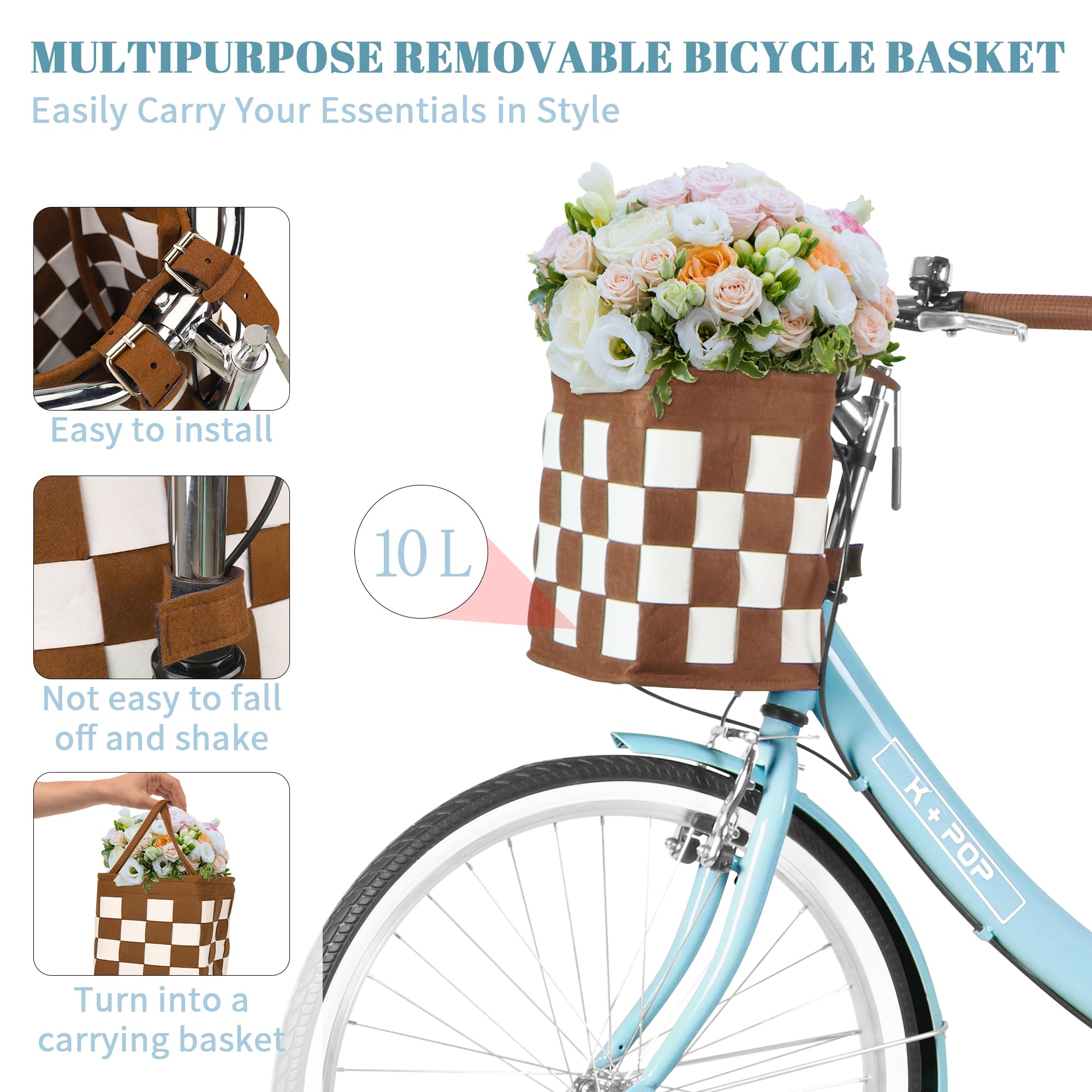 24-Inch Women's Beach Cruiser Bike with Front Basket - 7-Speed Commuter Bicycle for Ladies, Classic Streamlined Design - Perfect for City Riding, Fitness Exercise & Coastal Vacations