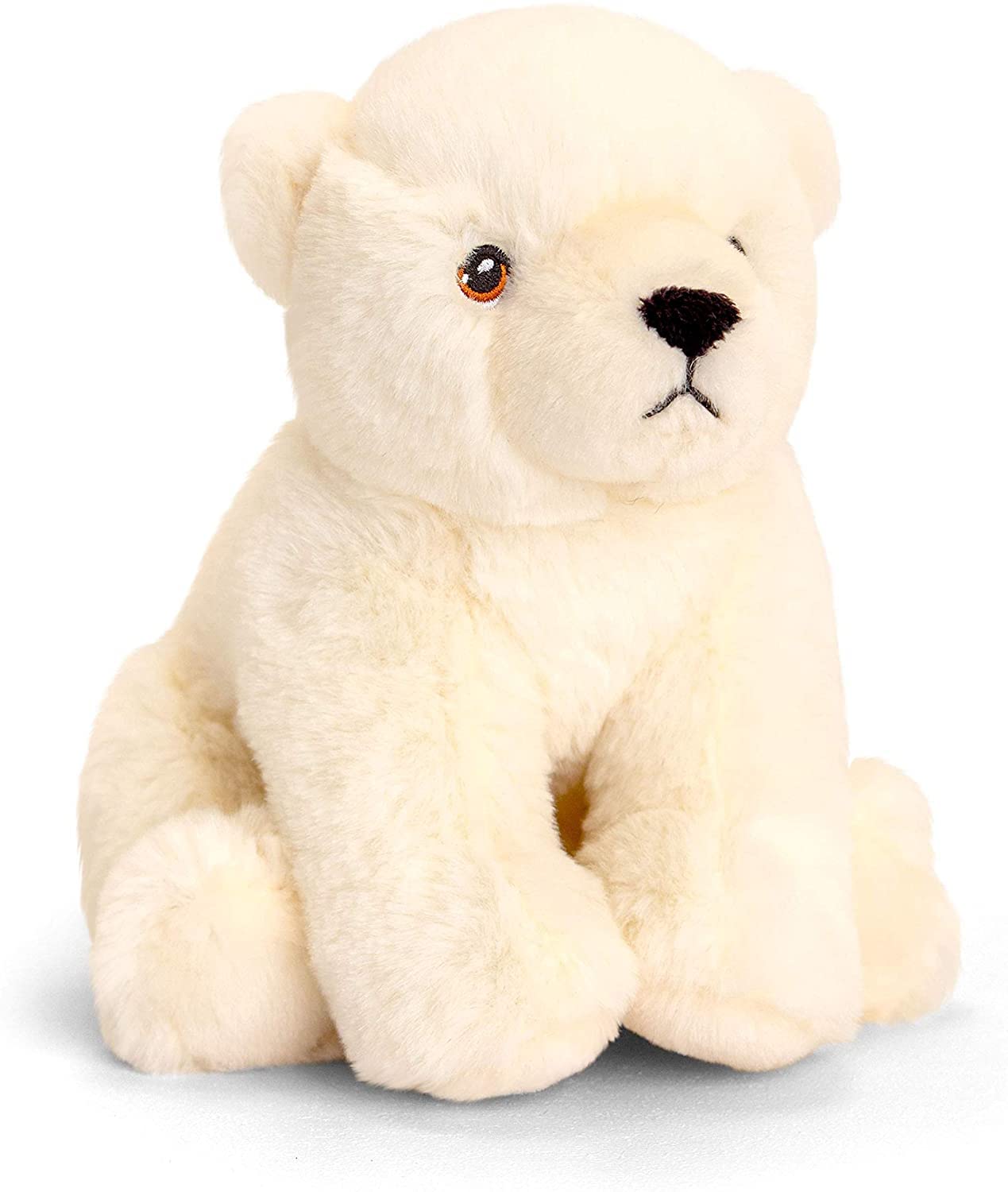 Eco-Friendly Deluxe Paws 100% Recycled Plush Polar Bear Toy - Sustainable Pet Chew Toy for Dogs & Puppies, Perfect for Indoor Playtime & Training Rewards