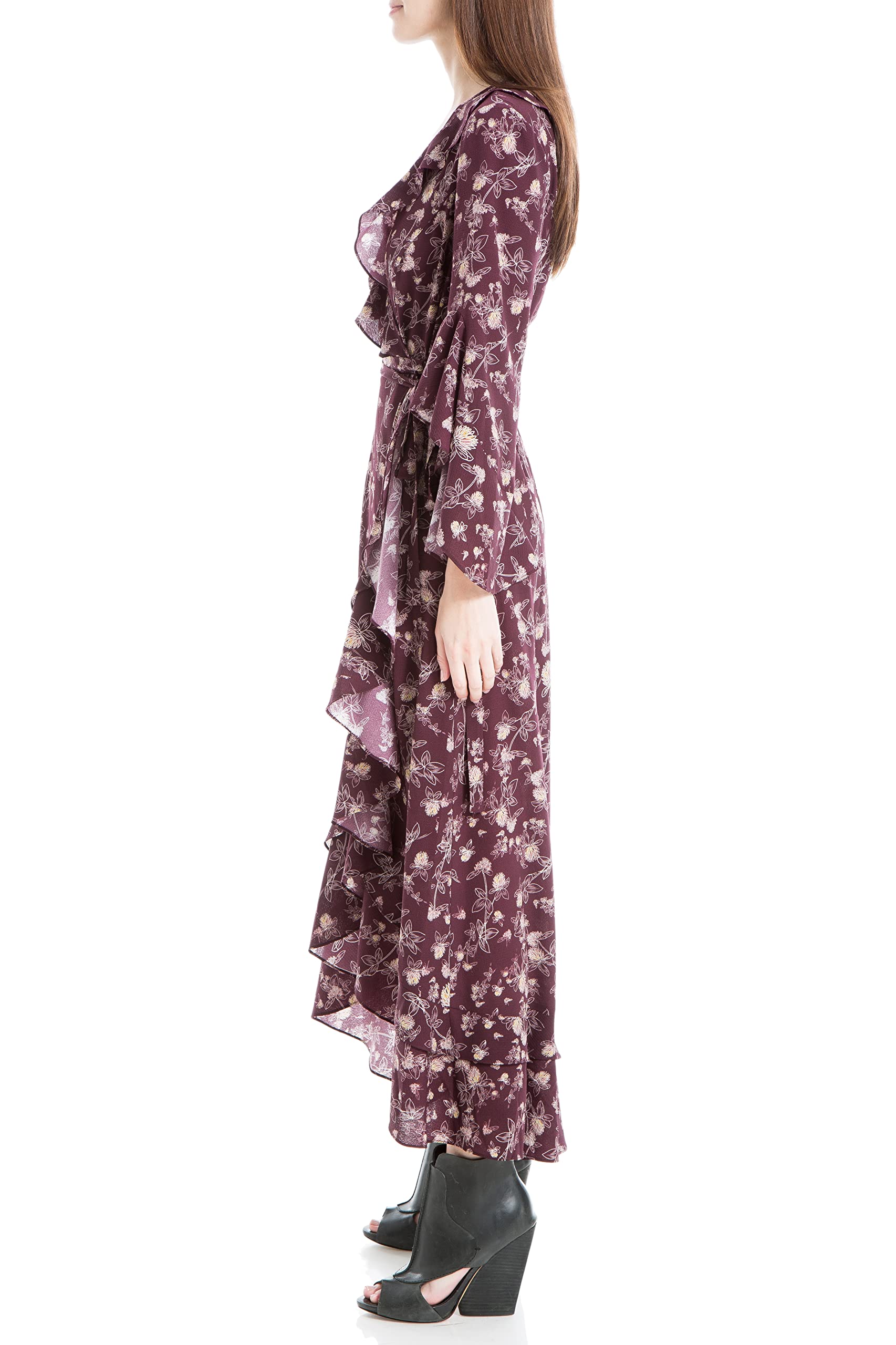 Max Studio Women's Ruffle Wrap Dress - Elegant & Flowy for Parties