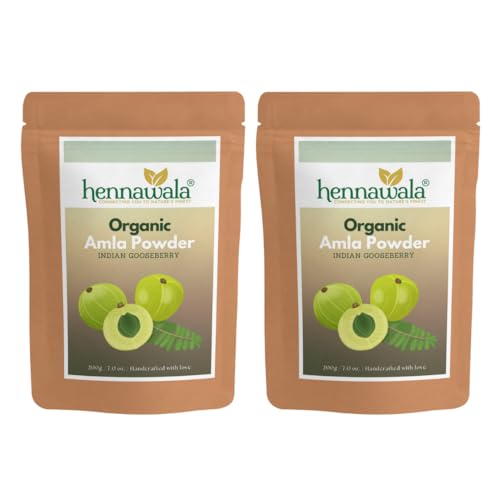 Organic Amla Powder 400g (Pack of 2) | 100% Pure Indian Gooseberry Powder | Rich in Vitamin C & Antioxidants | for Hair Growth, Skin Care & Immune Support | Vegan & Gluten-Free | Perfect for Smoothies, Juices & DIY Beauty Recipes