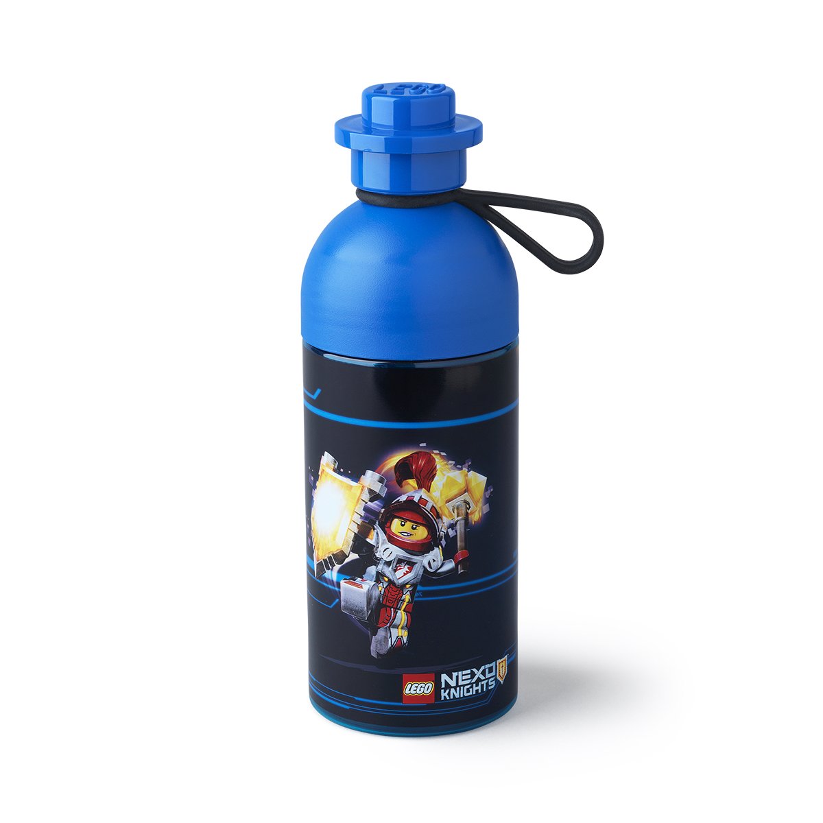 LEGO Nexo Knights 500ml Insulated Water Bottle - Blue, Easy Fill Ice Design for Kids & Adults - Perfect for School, Sports & Outdoor Adventures