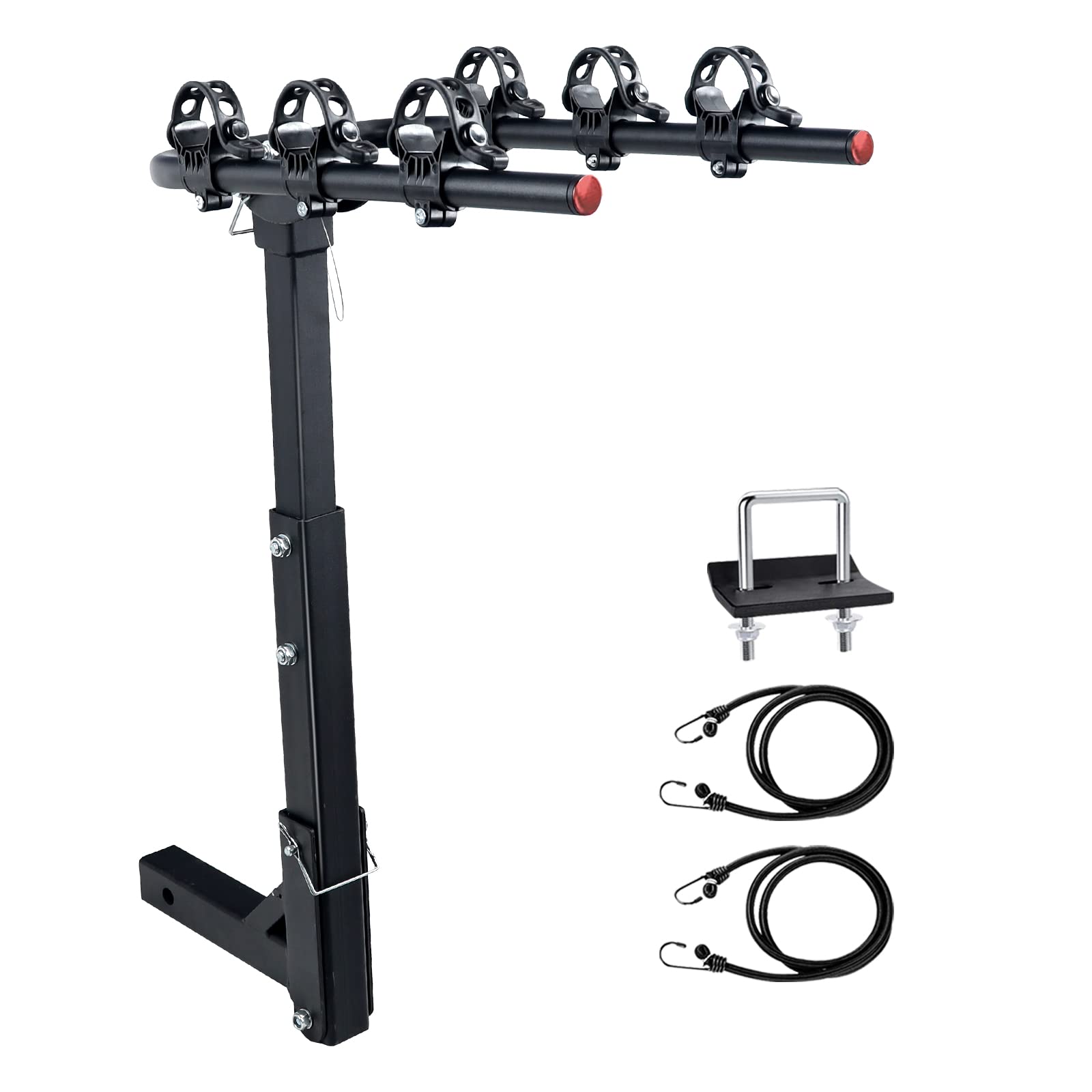 Heavy Duty 3-Bike Hitch Rack for SUV, Truck & Minivan - Foldable Bike Carrier for Cars | Perfect for Road Trips, Camping & Outdoor Adventures