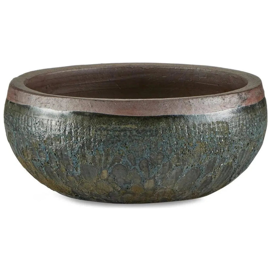 7.5 Inch Lyra Ceramic Black Planter - Modern Indoor Flower Pot for Home Decor, Office Plants, and Succulent Arrangements