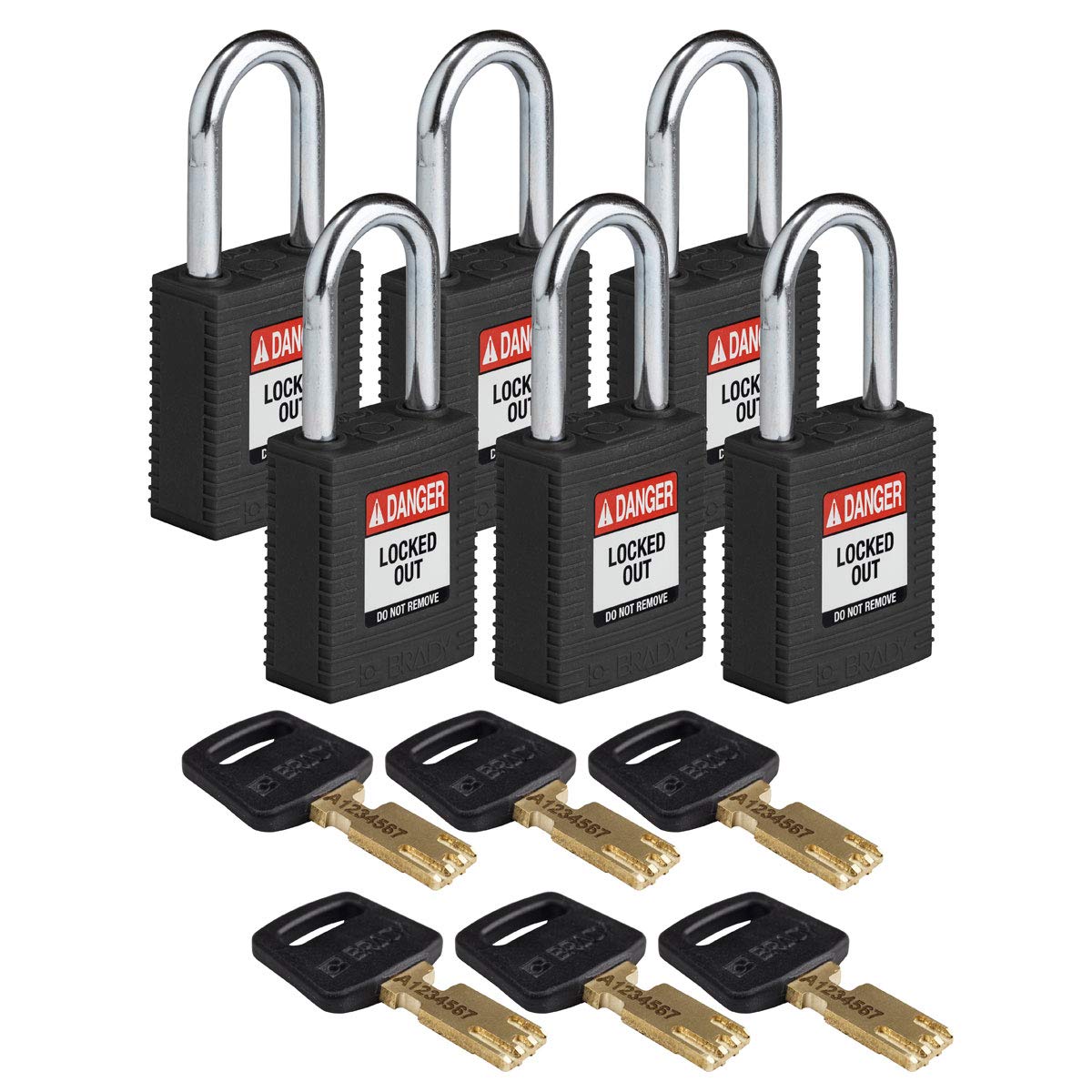 Brady SafeKey Lockout Padlock - 1.5