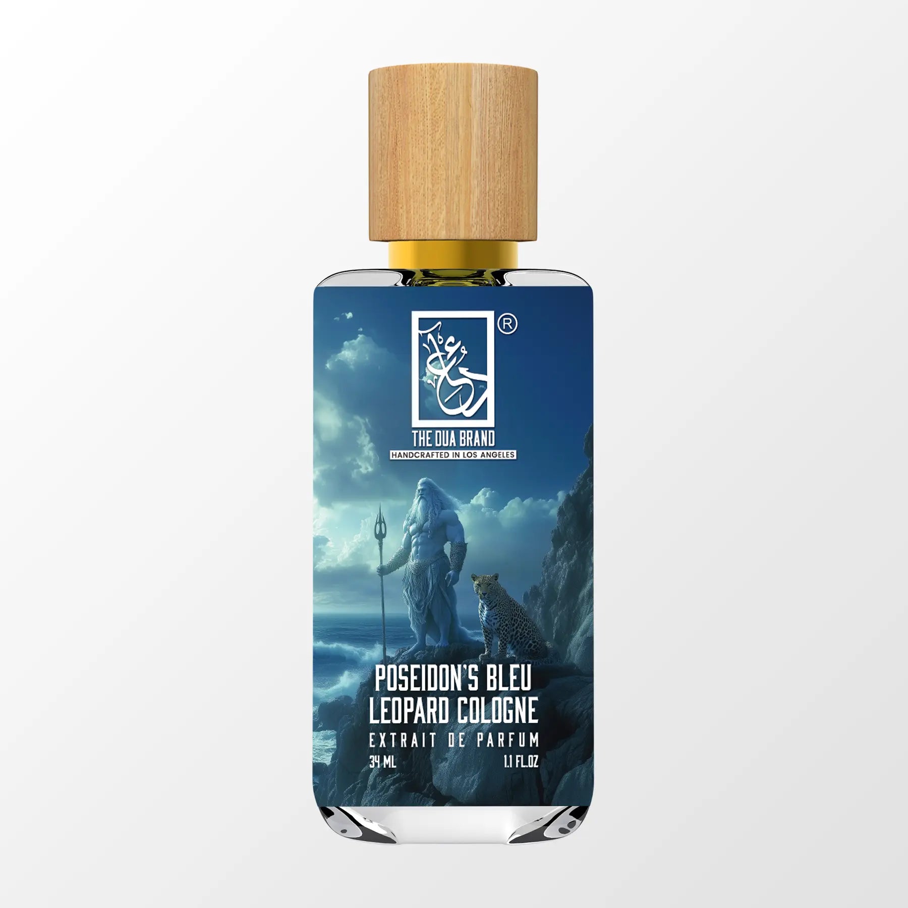 Poseidon's Bleu Leopard Cologne for Men - Premium Long Lasting Fragrance - Perfect for Date Night, Office & Special Occasions