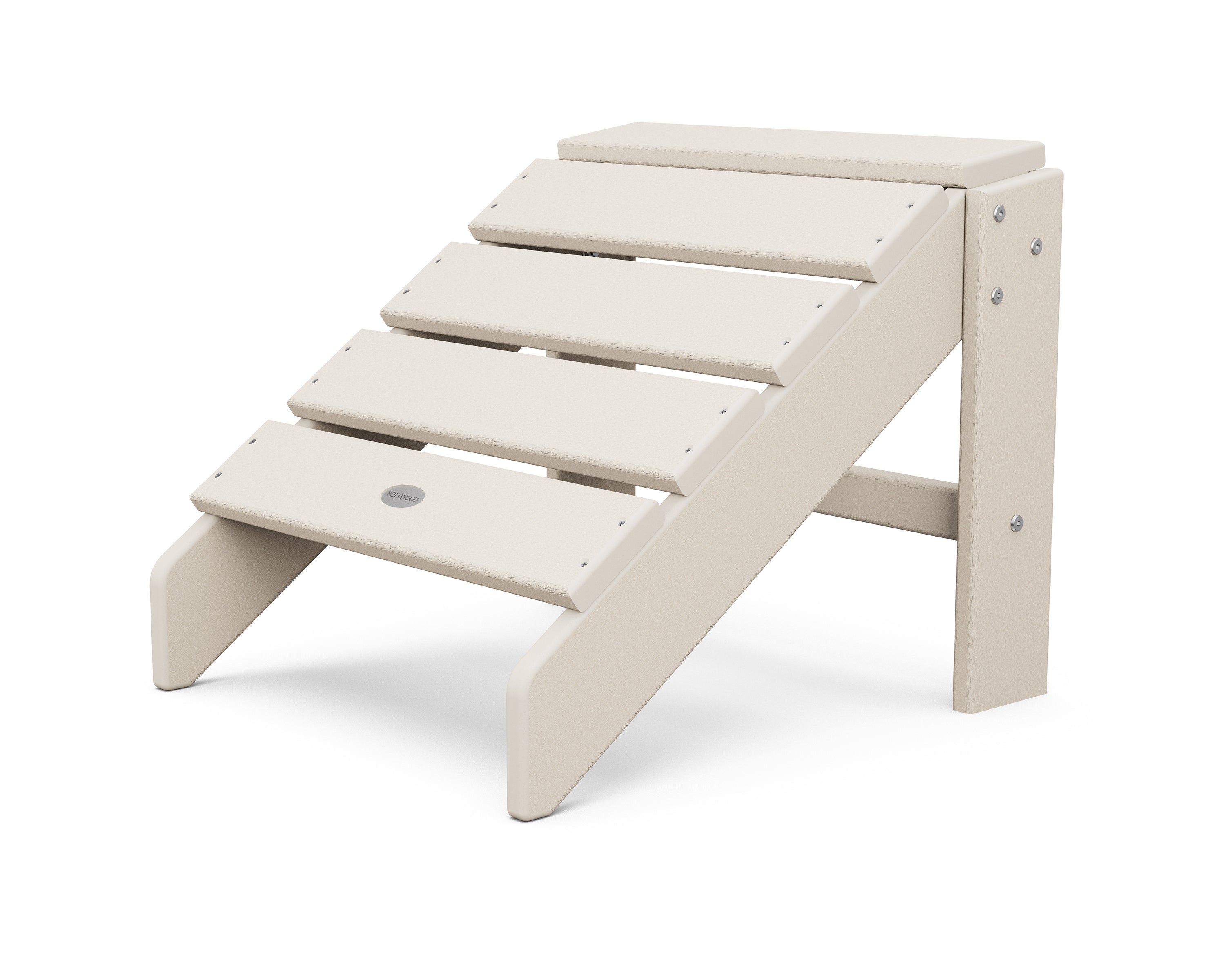 POLYWOOD South Beach Outdoor Ottoman - Weather-Resistant Patio Furniture for Poolside, Deck, or Garden Relaxation