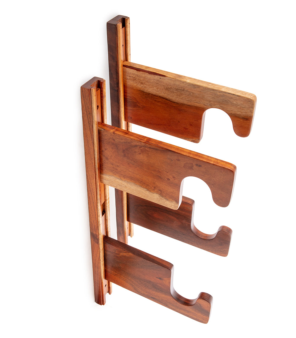 Premium Koa Wood Surfboard Racks - Wall Mount & Freestanding Storage for Longboards & Shortboards - Perfect for Beach Houses, Garages & Surf Shops